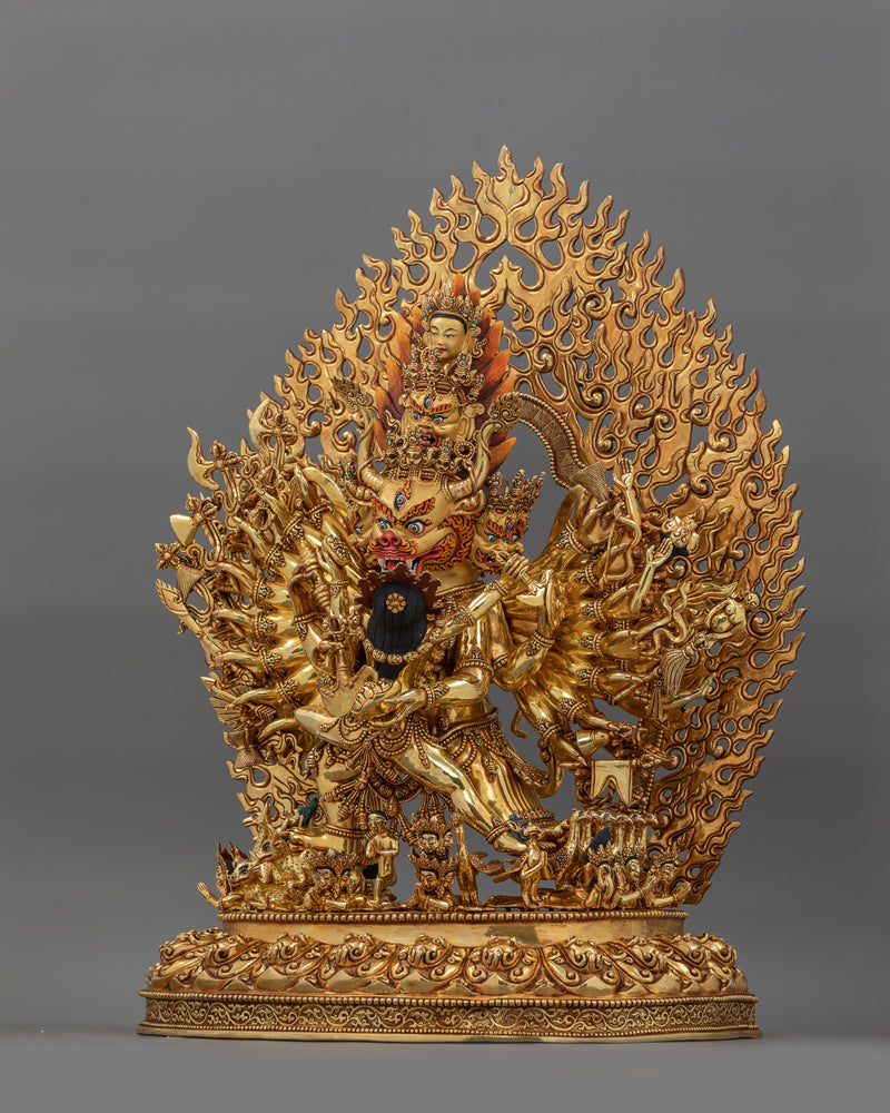 Fierce Protector and Destroyer of Delusions Yamantaka | Tantric Deity