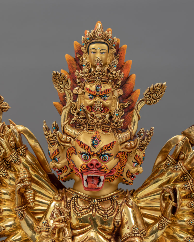 Fierce Protector and Destroyer of Delusions Yamantaka | Tantric Deity