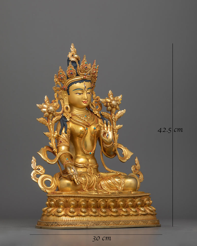 Compassionate Energy of White Tara Figurine | Guiding Towards Healing and Inner Peace