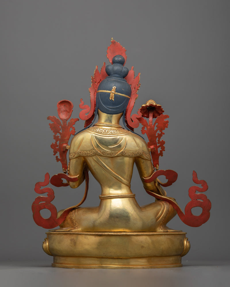 Divine Protector Green Tara Statue | Harmonious Balance of Beauty and Spirituality