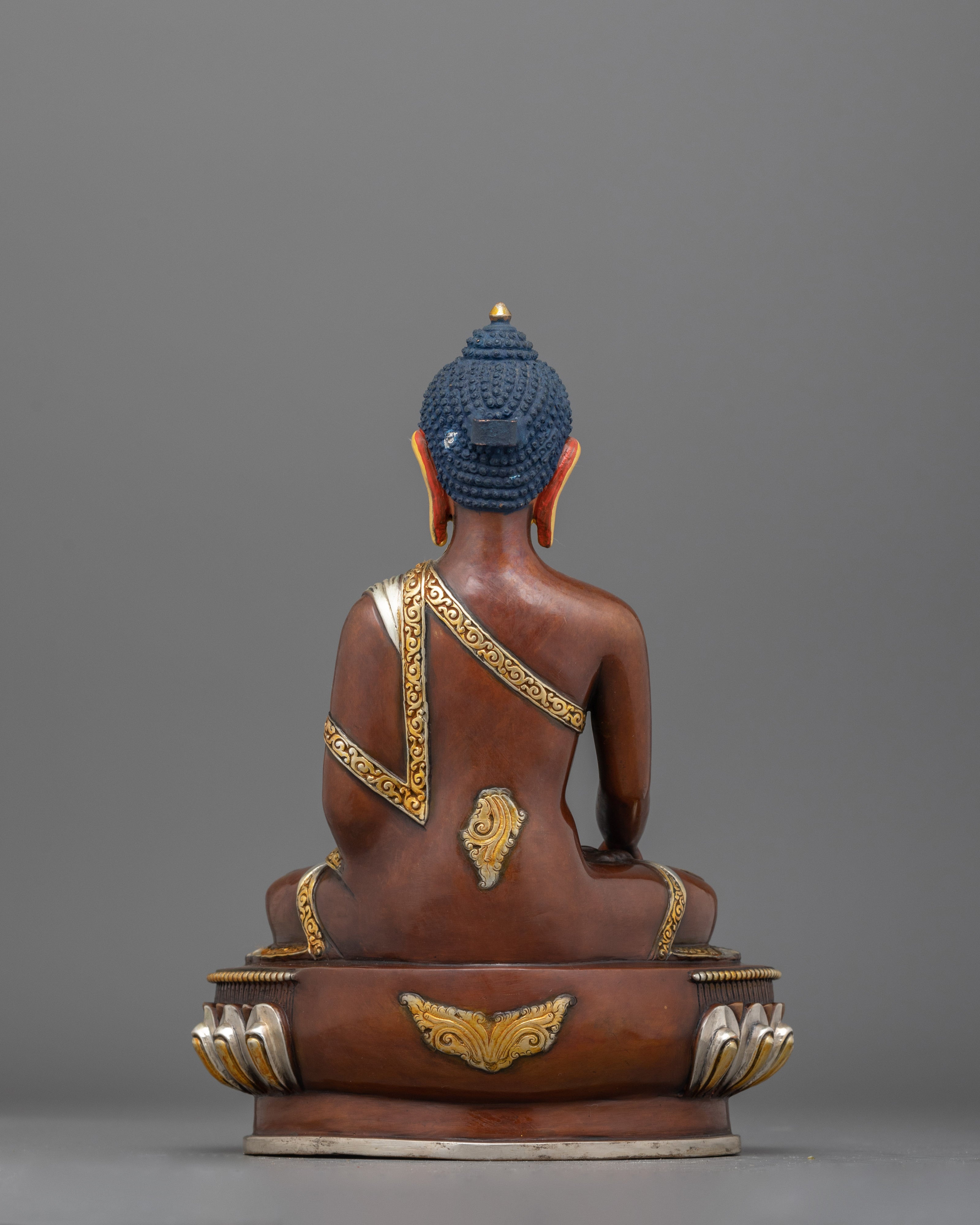 Handcarved Oxidized Shakyamuni Buddha Statue | Timeless Symbol of Enlightenment