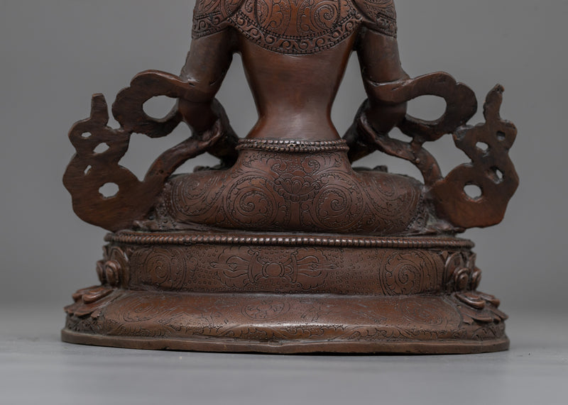Handcrafted Buddhist Art of Amitayus | Symbol of Longevity and Compassion