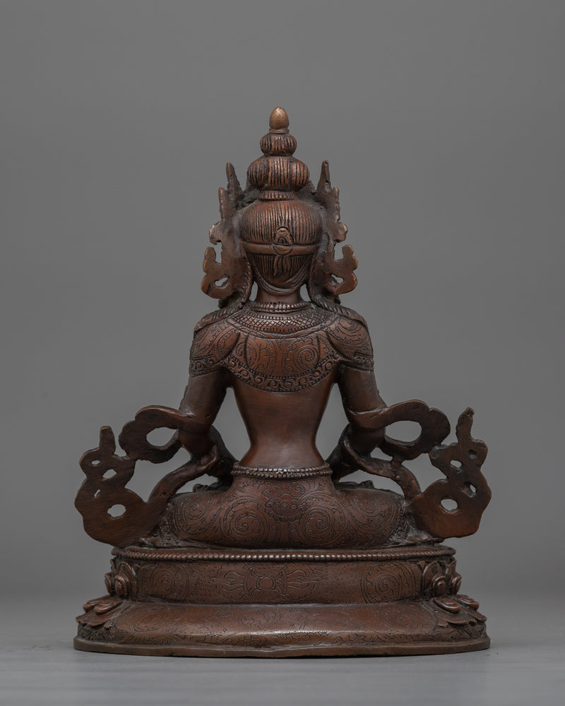 Handcrafted Buddhist Art of Amitayus | Symbol of Longevity and Compassion