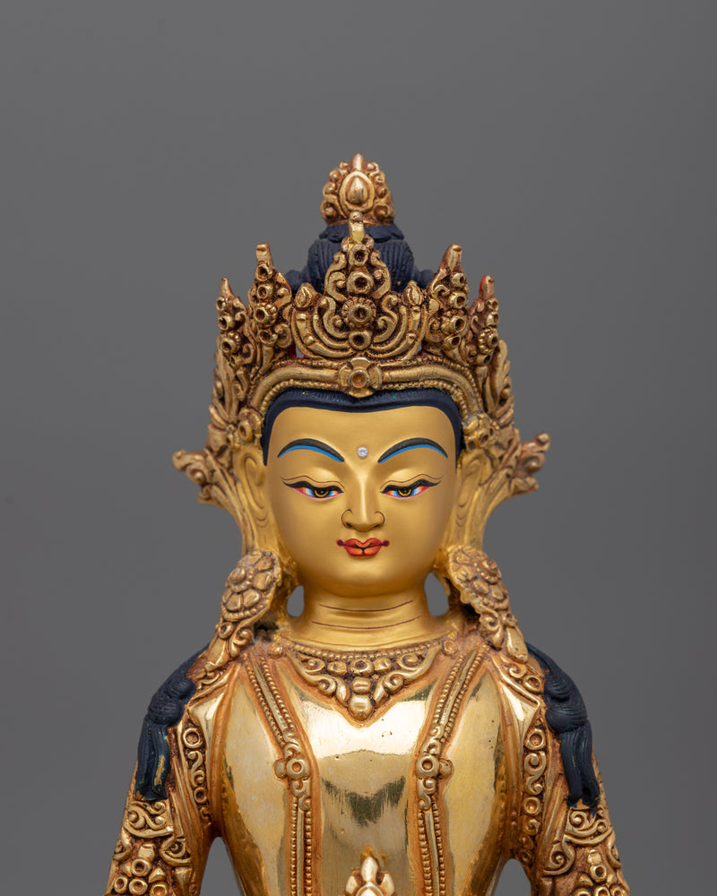 Amitayus Longevity Buddha Figure | Buddhist Deity of Infinite Life and Longevity