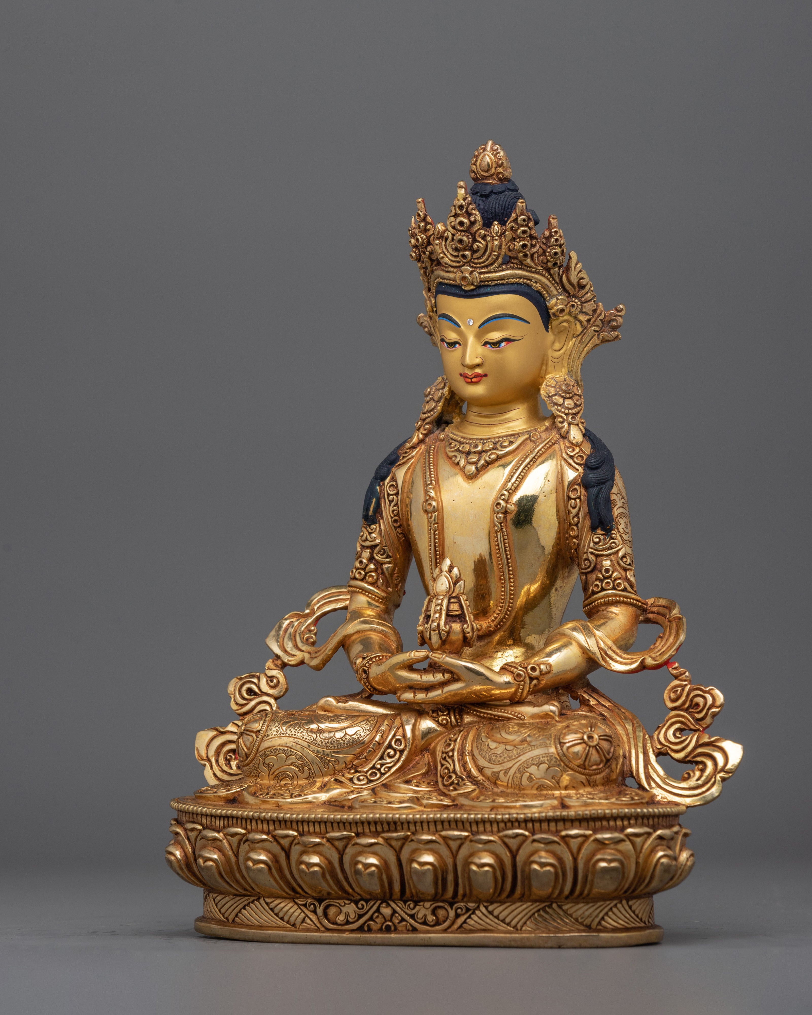 Amitayus Longevity Buddha Figure | Buddhist Deity of Infinite Life and Longevity