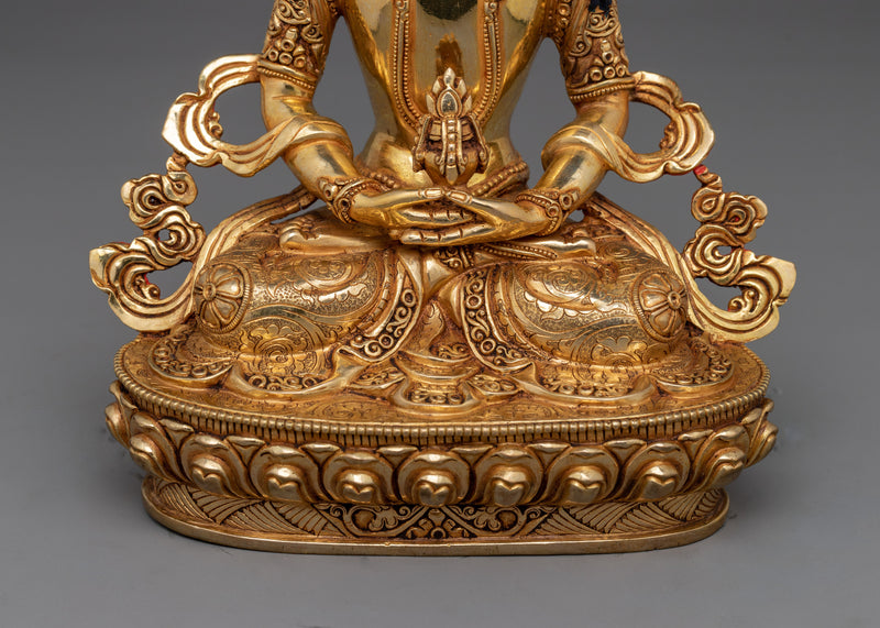 Amitayus Longevity Buddha Figure | Buddhist Deity of Infinite Life and Longevity