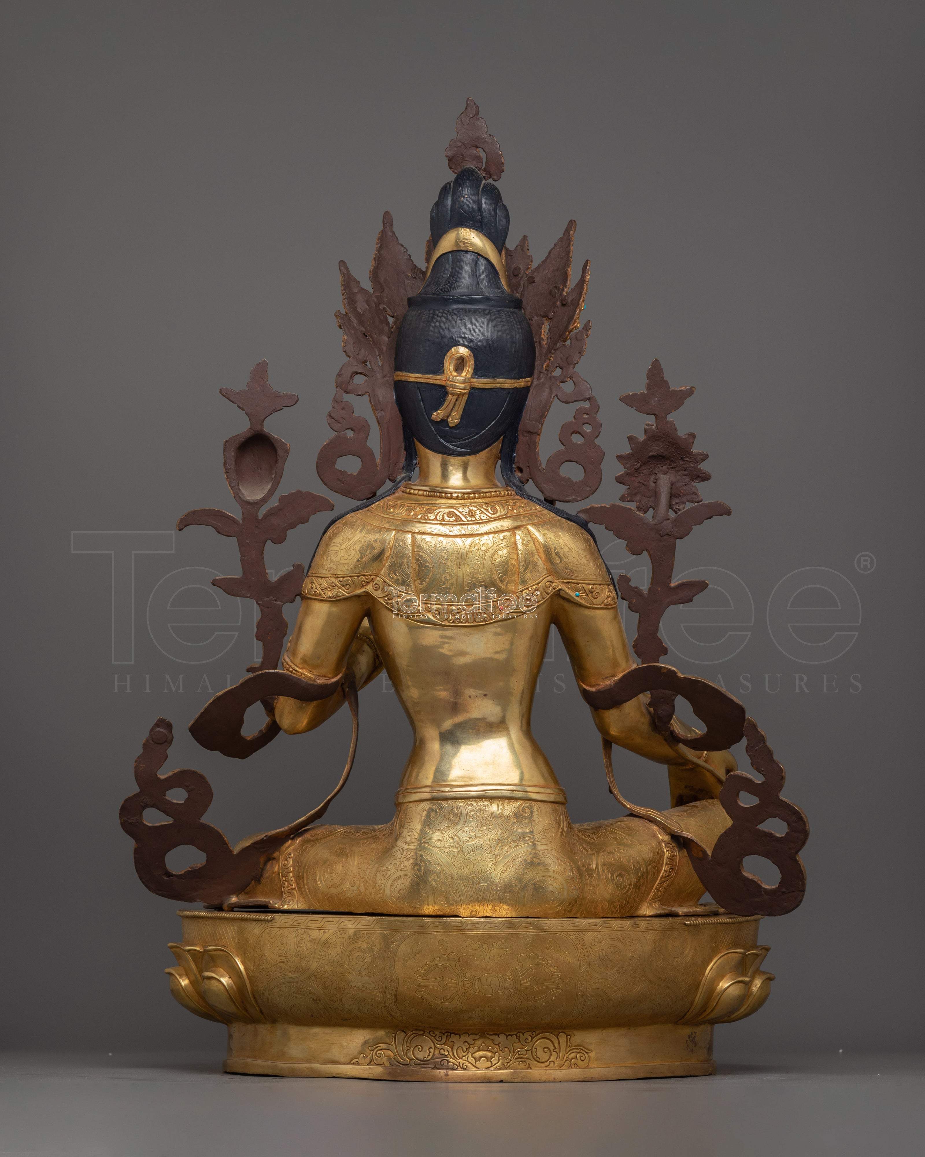 Sacred Feminine Goddess Green Tara Statue | Buddhist Altar Spiritual Home Decor