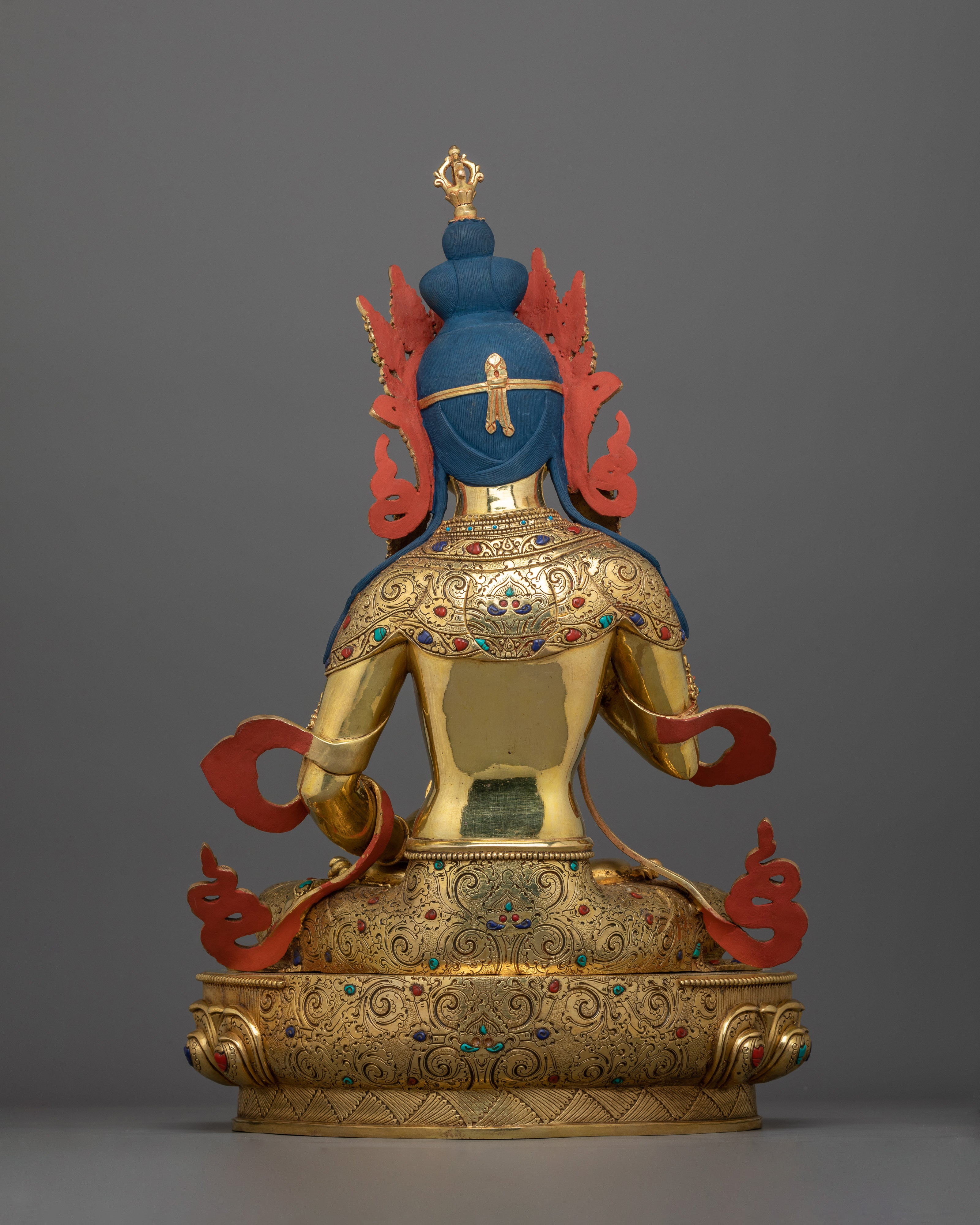 Traditionally Crafted The Pure Life Deity Vajrasattva Statue | Handcrafted Copper Artwork