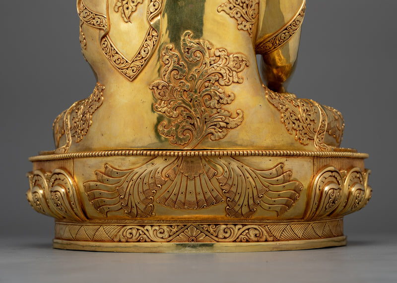 Enlightened Statue of Shakyamuni Buddha | A Sacred Masterpiece of Tranquility