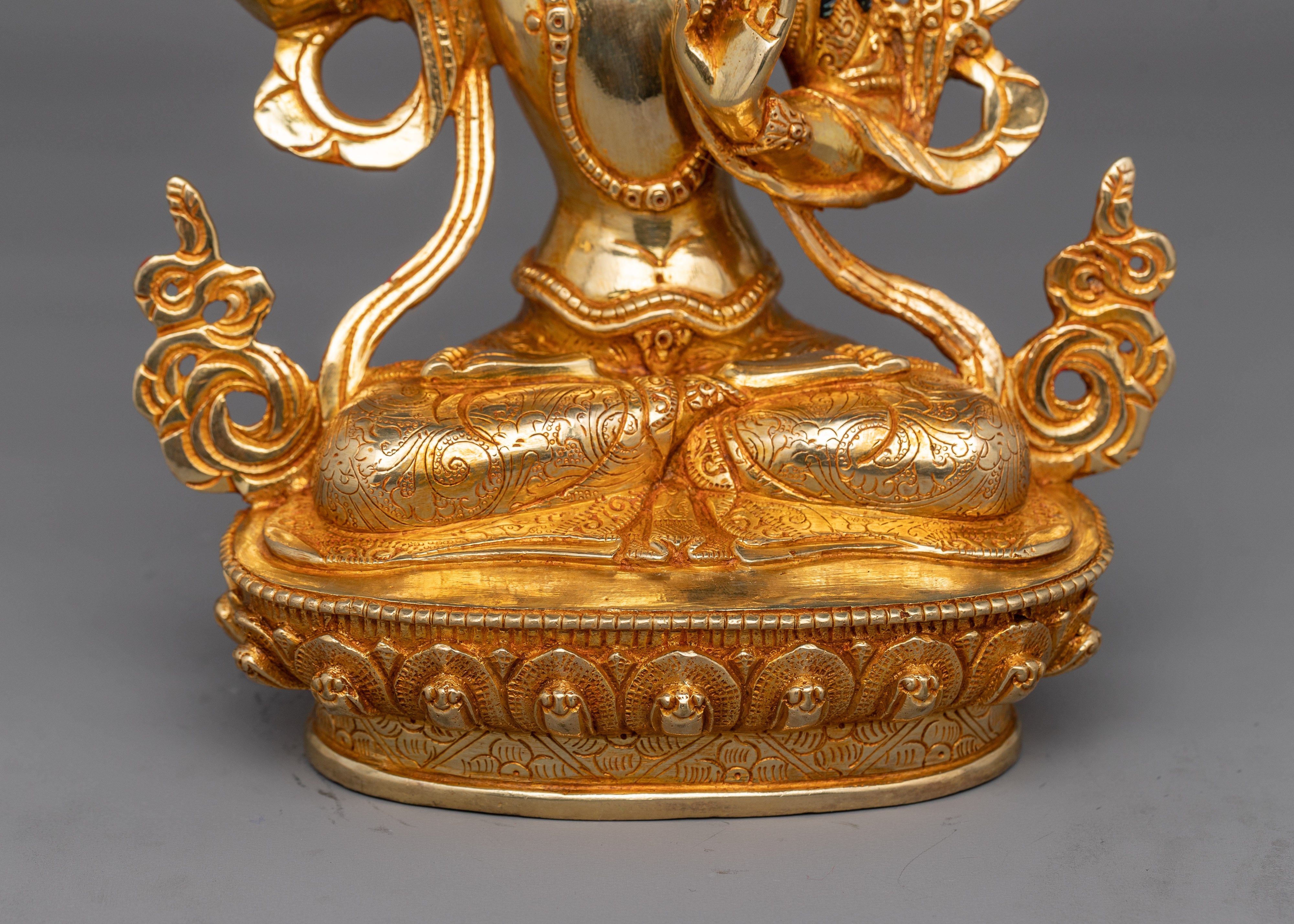 Bodhisattva Deity Holding Flaming Sword Manjushri | Symbol of Wisdom and Knowledge