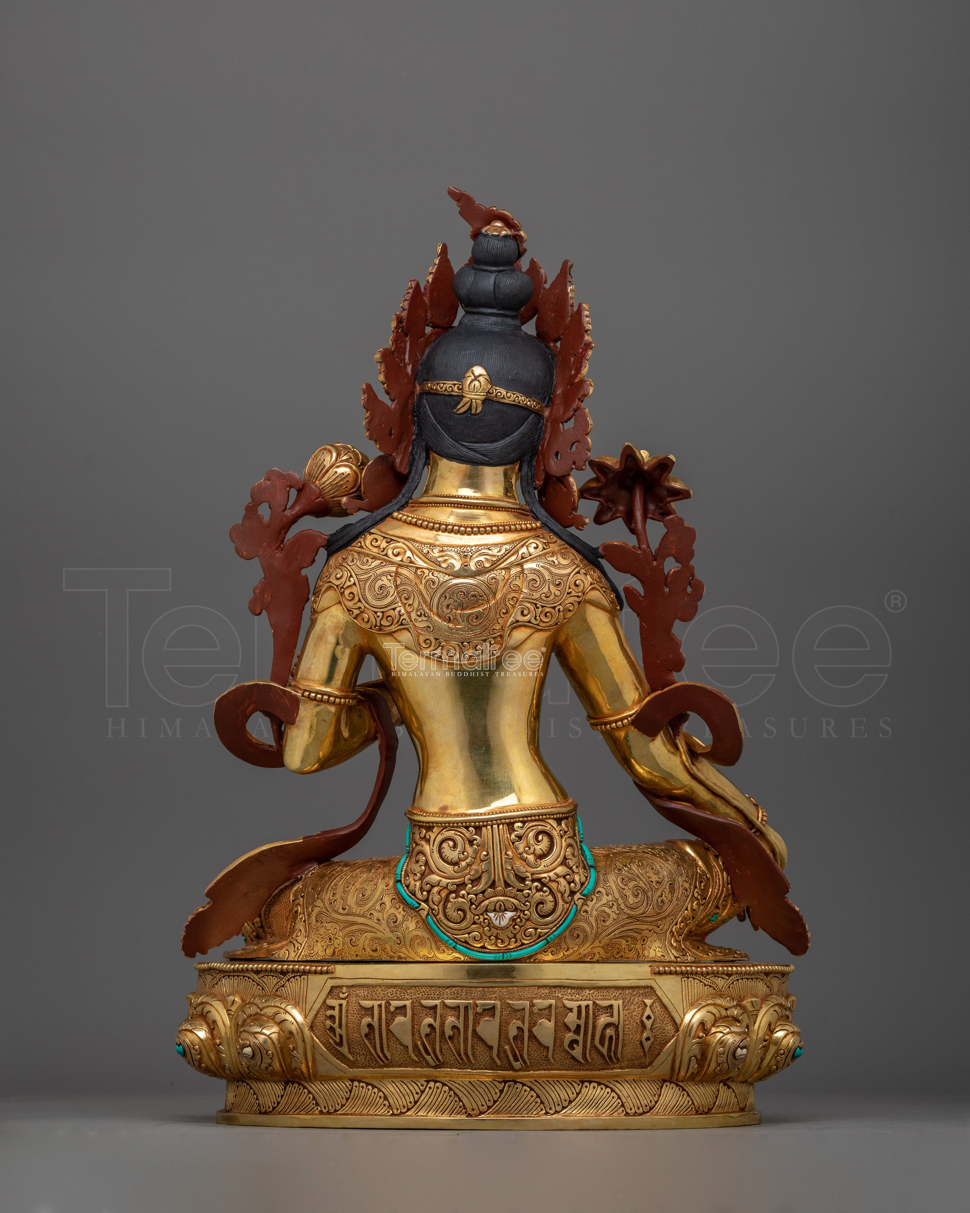 Embrace Healing and Protection with Green Tara Statue | Liberation Goddess Figurine