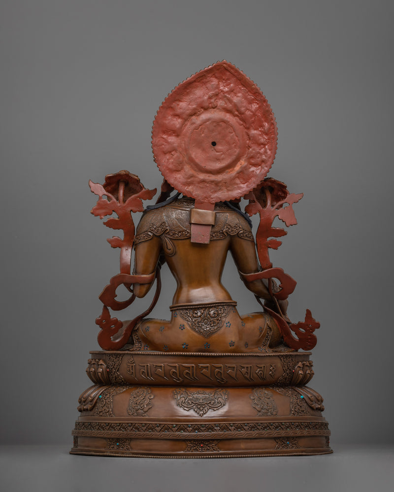 Buddhist Altar Idol Green Tara Statue | Mother Goddess of Compassion