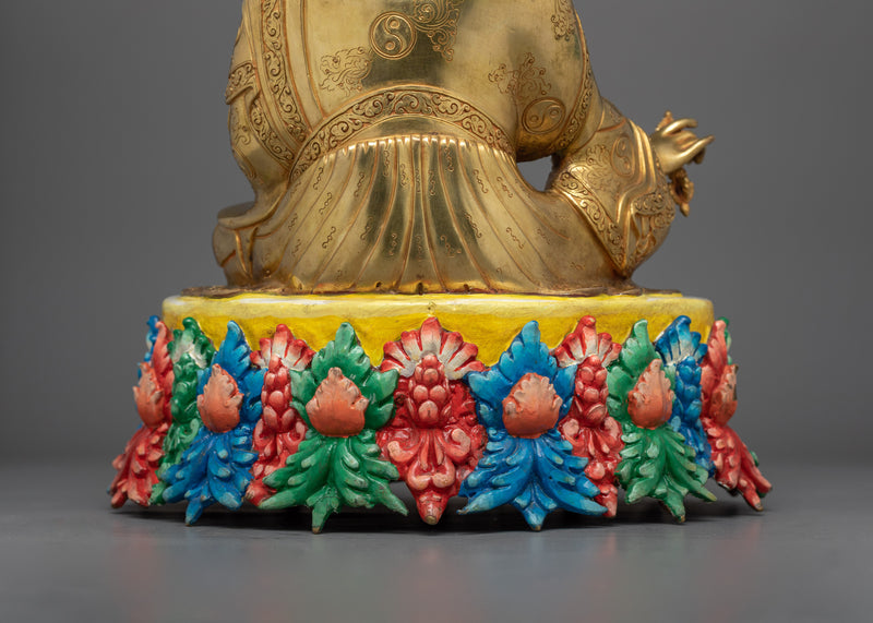 Tantric Guru Tibetan Buddhist Padmasambhava Statue | Guru Rinpoche The Second Buddha