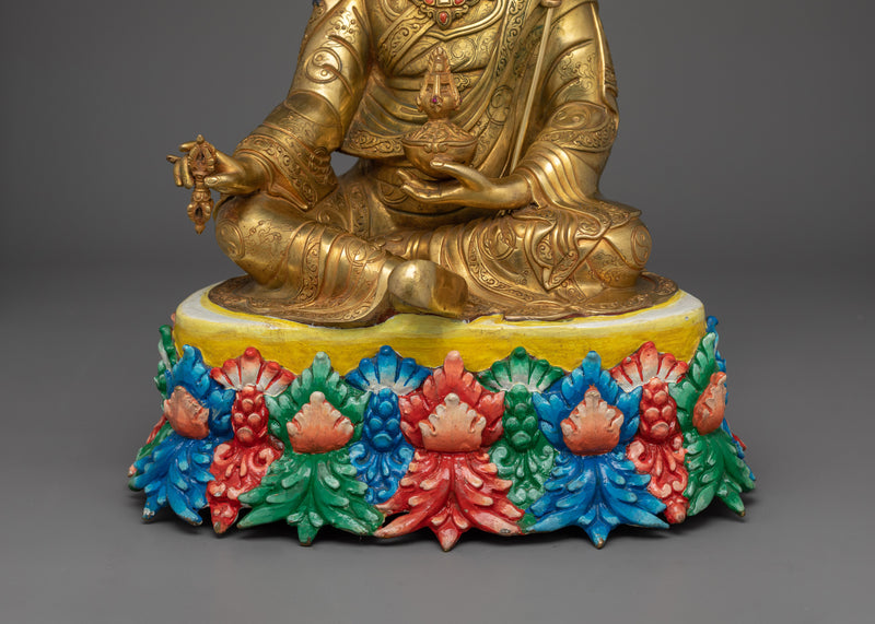 Tantric Guru Tibetan Buddhist Padmasambhava Statue | Guru Rinpoche The Second Buddha