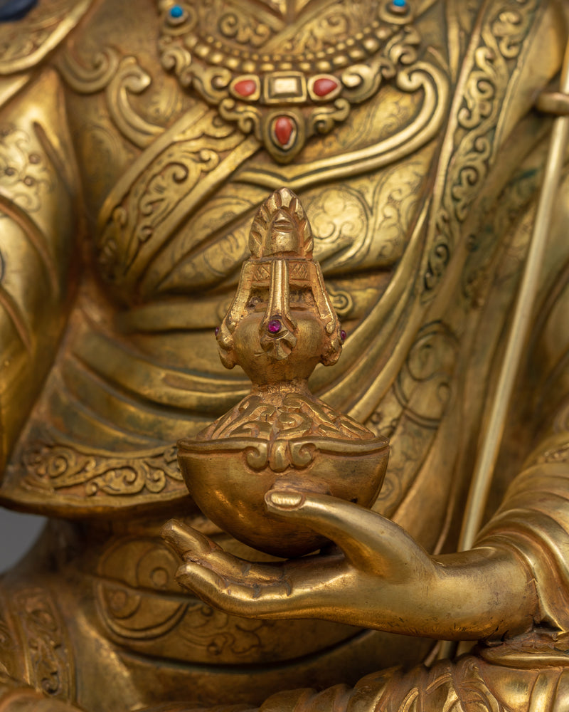 Tantric Guru Tibetan Buddhist Padmasambhava Statue | Guru Rinpoche The Second Buddha