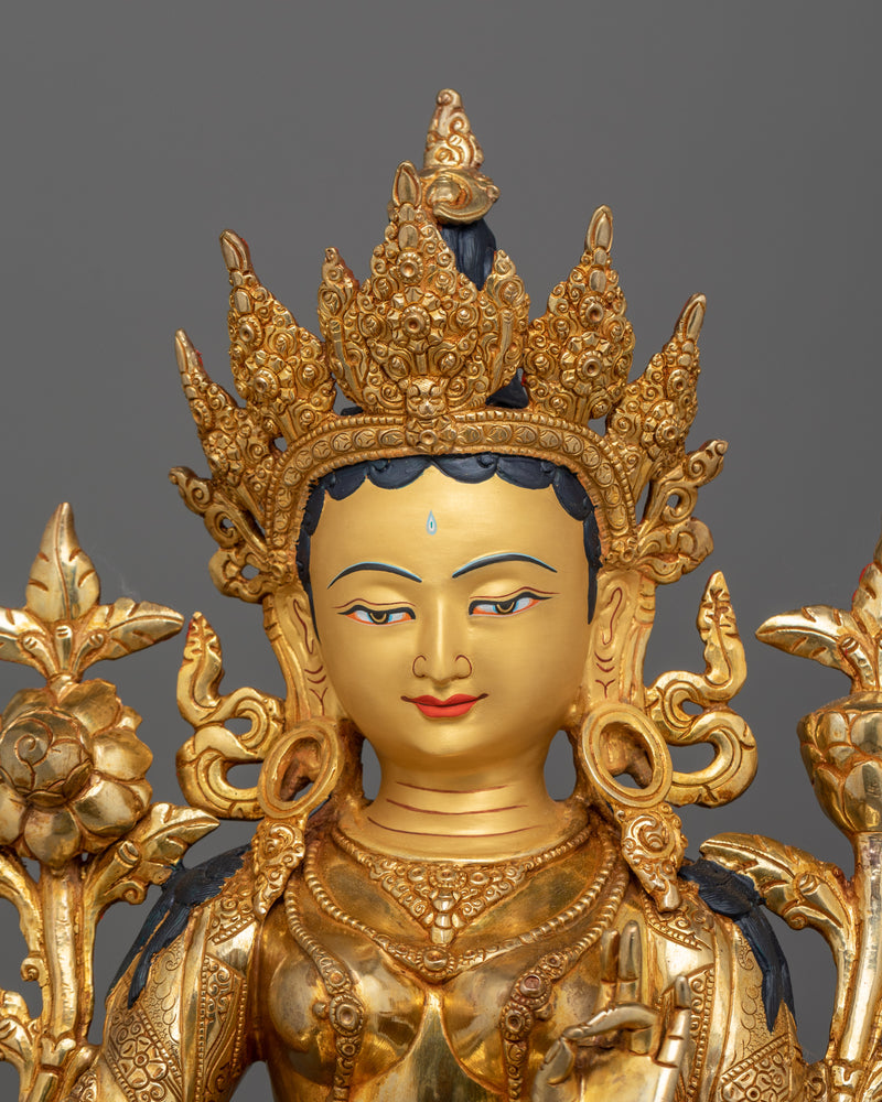 The Compassionate Green Tara Statue | Mother of Liberation