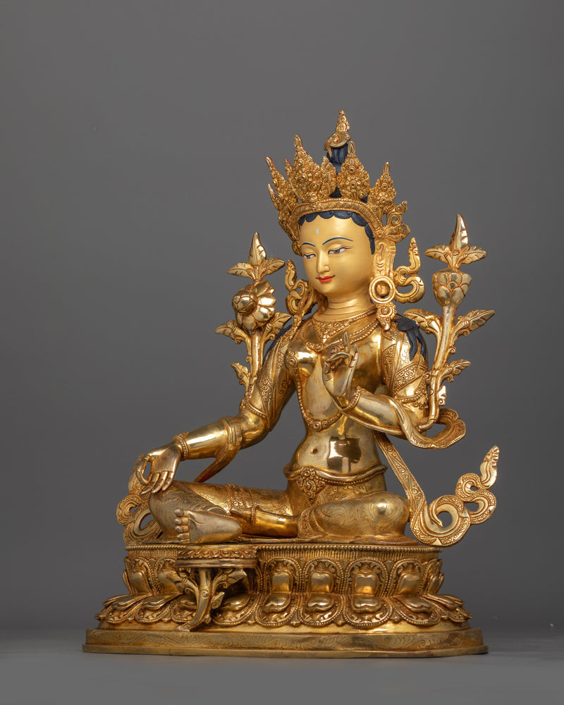 The Compassionate Green Tara Statue | Mother of Liberation
