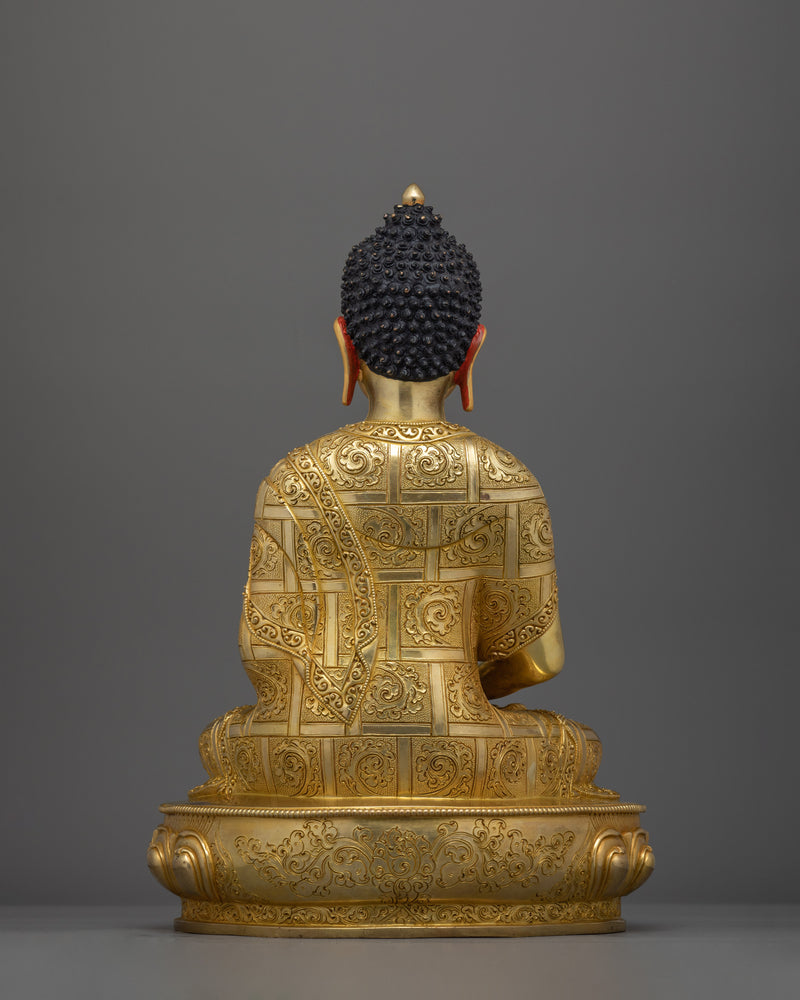 Amitabha Buddha of pure land Sculpture | Enlightened Sukhavati for Shrine