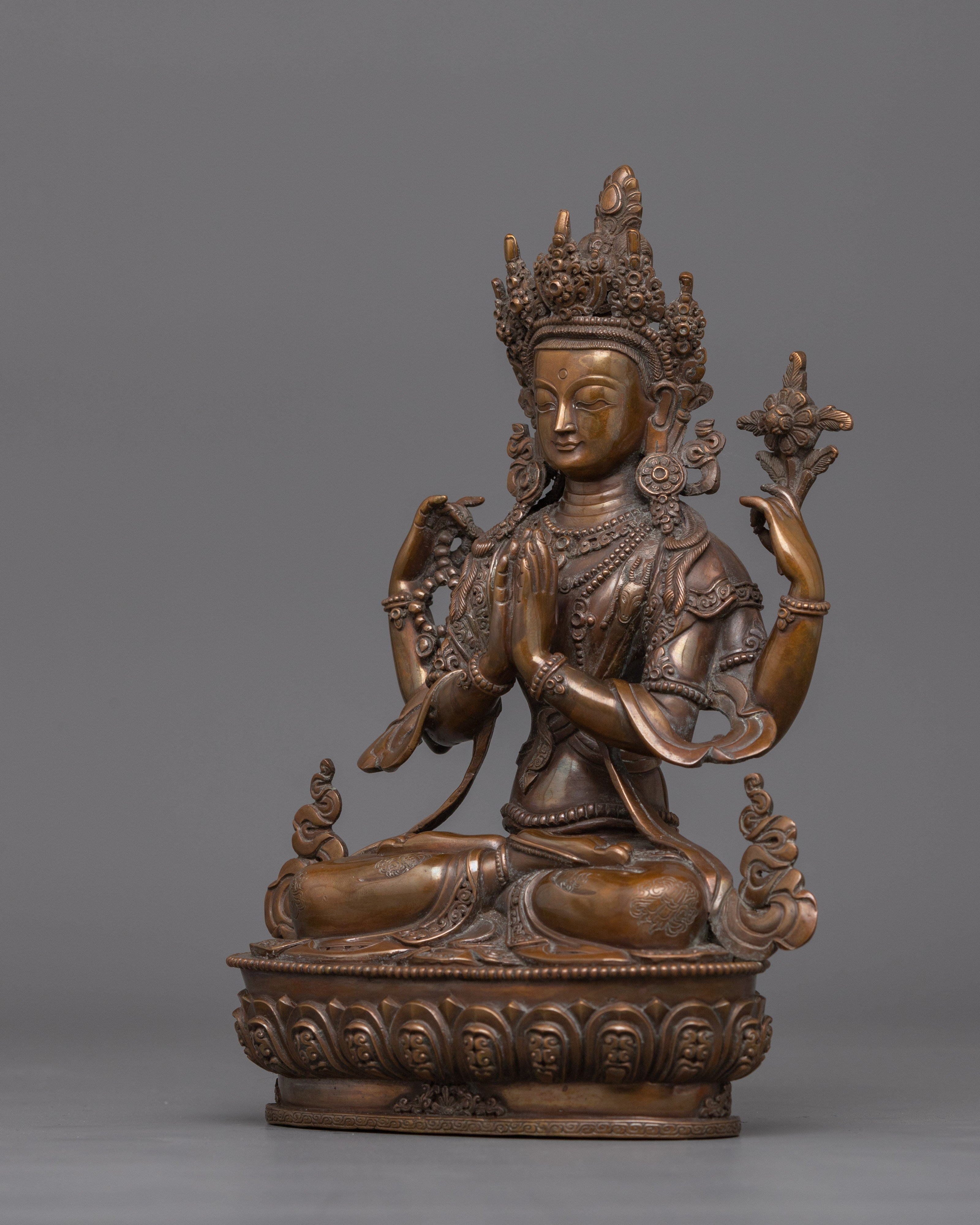 Small Chenrezig Statue | The Bodhisattva of Infinite Compassion