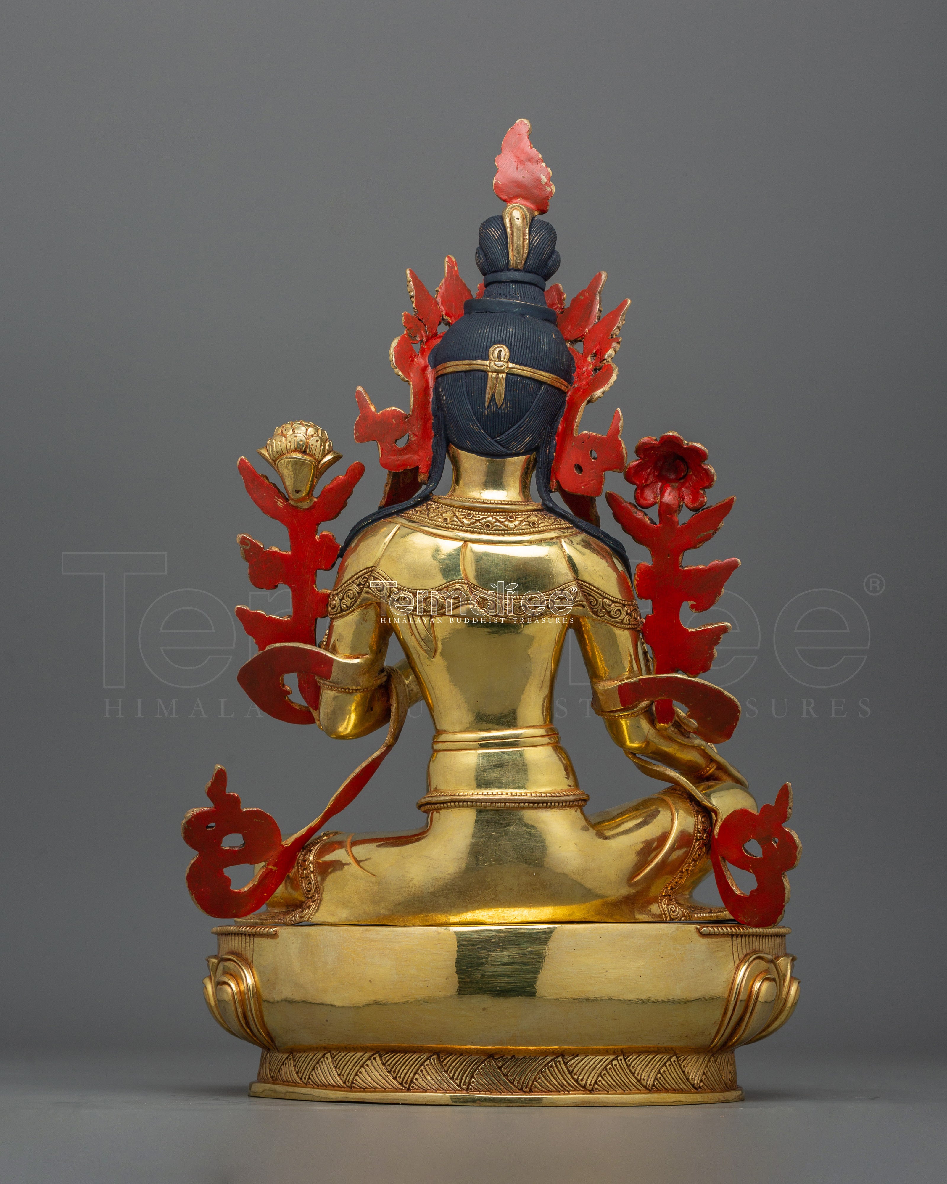 Prayer Green Tara Dharma Buddha Art | Arya Tara Mantra: Om Tare Tuttare Ture Soha