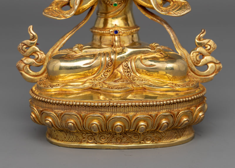 Four-Armed Chenrezig Guan Yin Figurine |  Sculpture of Compassion, Mercy, and Love