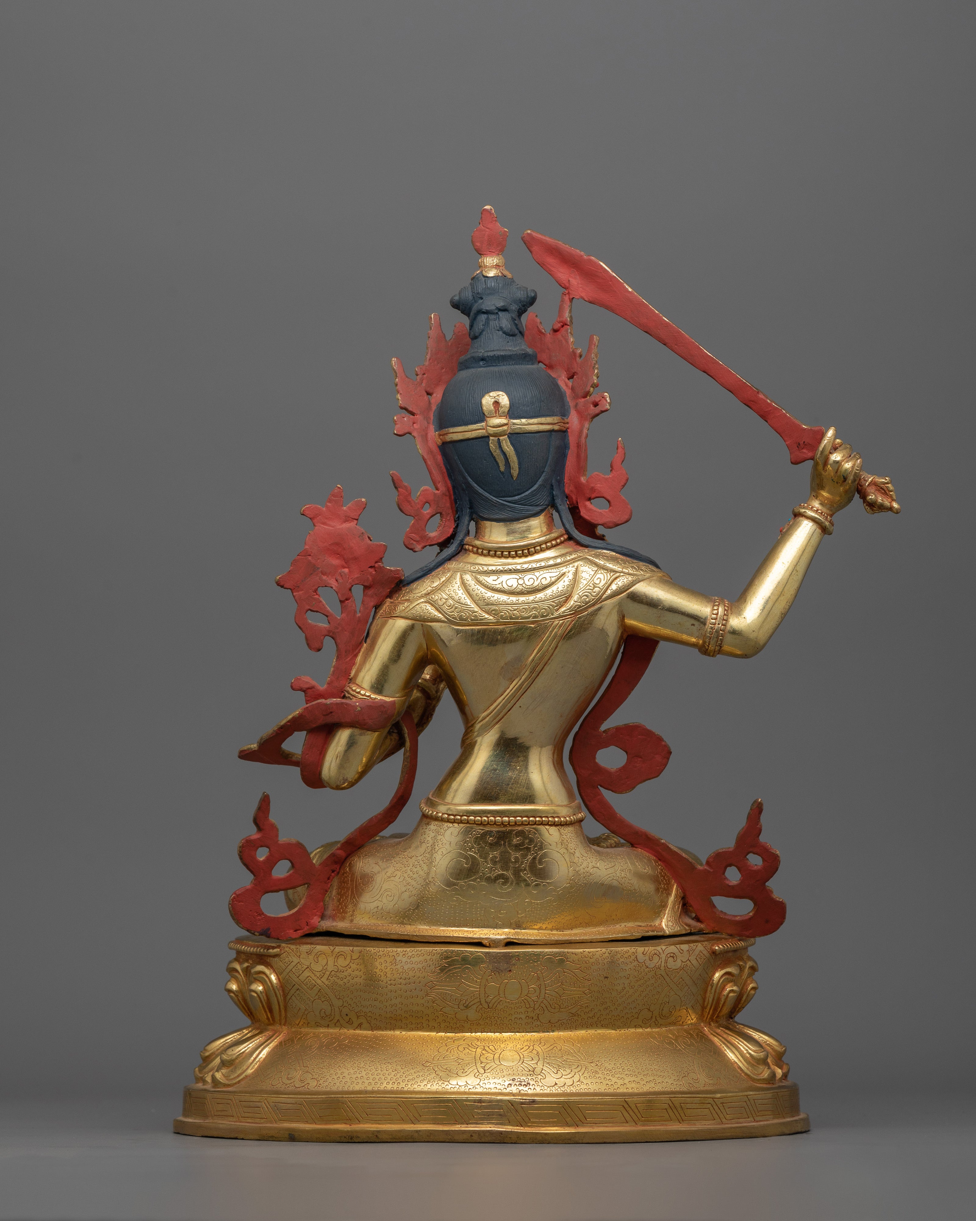 Manjushri Guardian of Spiritual Wisdom Sculpture | Perfect for Meditation