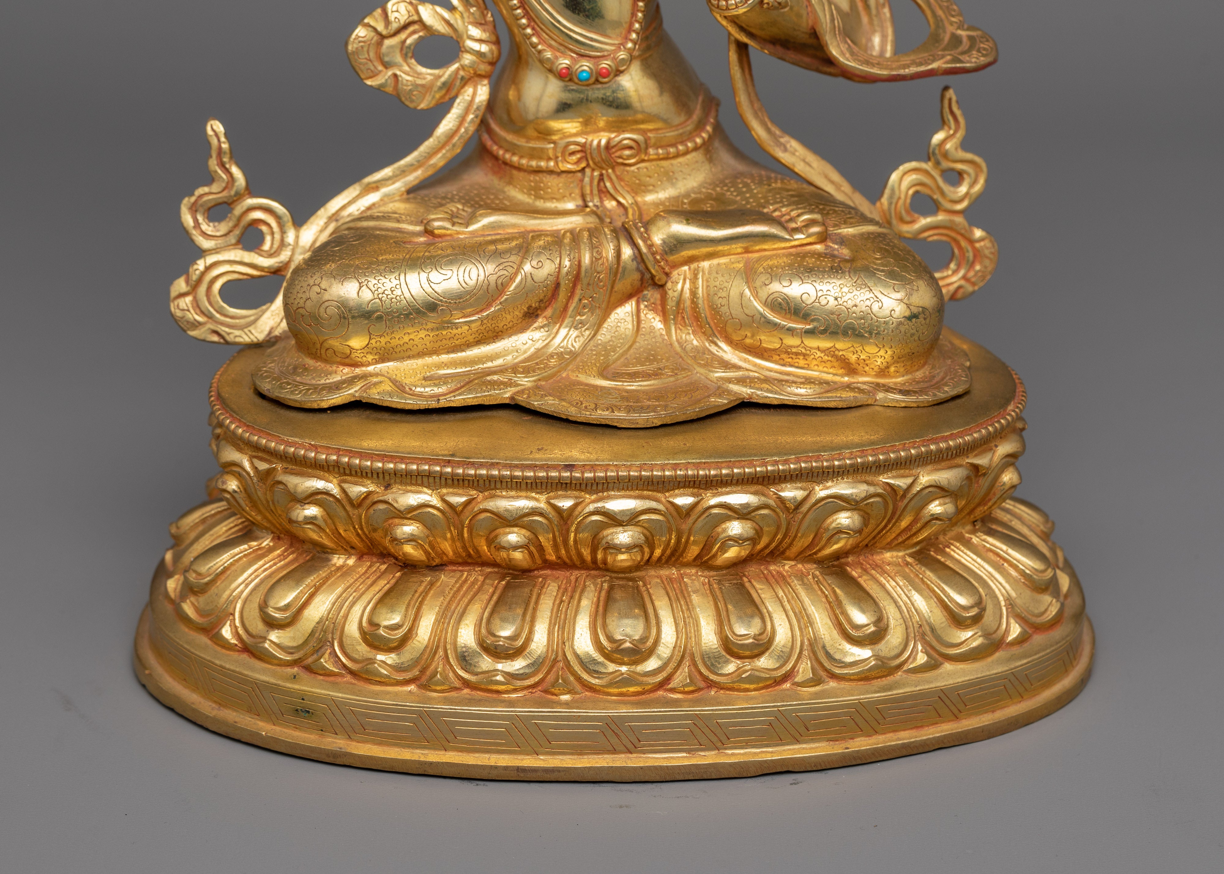 Manjushri Guardian of Spiritual Wisdom Sculpture | Perfect for Meditation