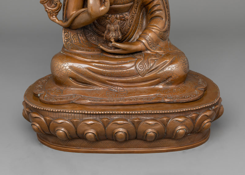 Wangchuk Dorje, 9th Karmapa Spiritual Leadership Statue | Compassionate Lama Artwork