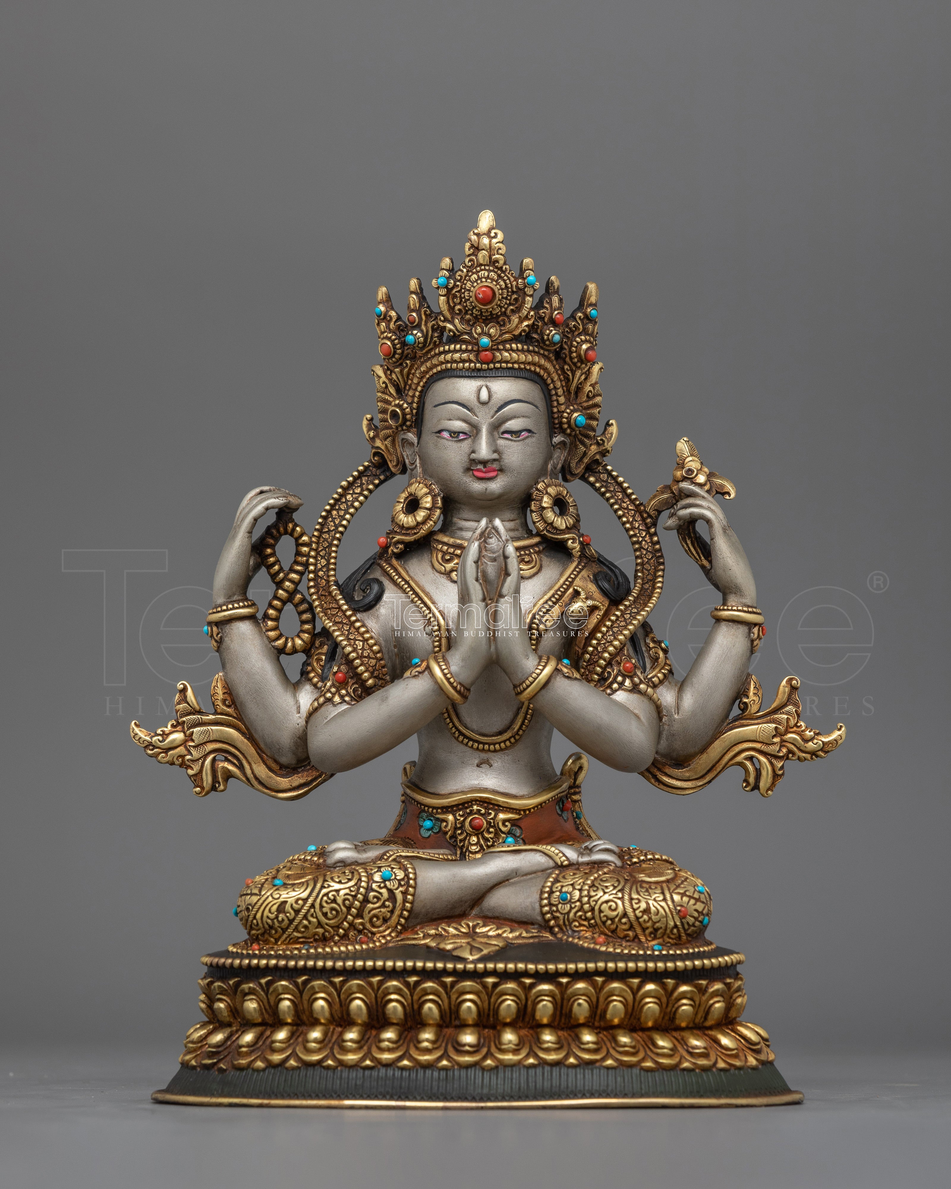 Chenrezig Bodhisattva Lord of Compassion Deity | Spiritual Dharma Artwork