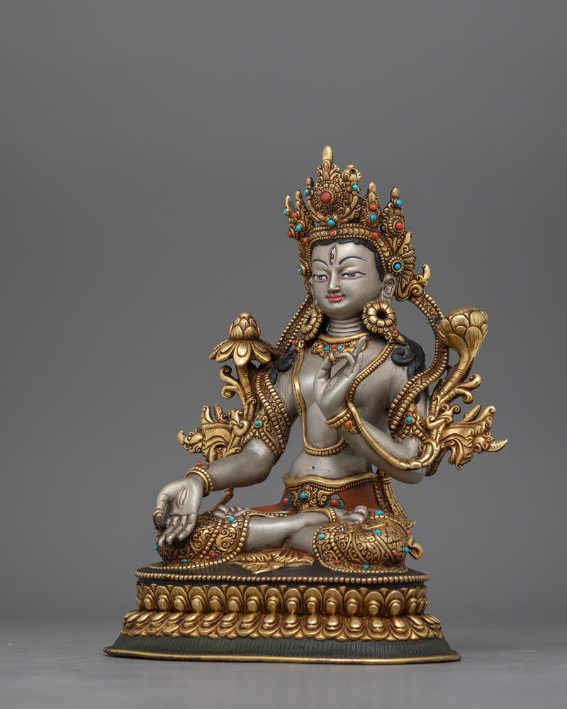 Sita Tara Longevity Sculpture Protector of Health | Goddess of Compassion for Prosperity