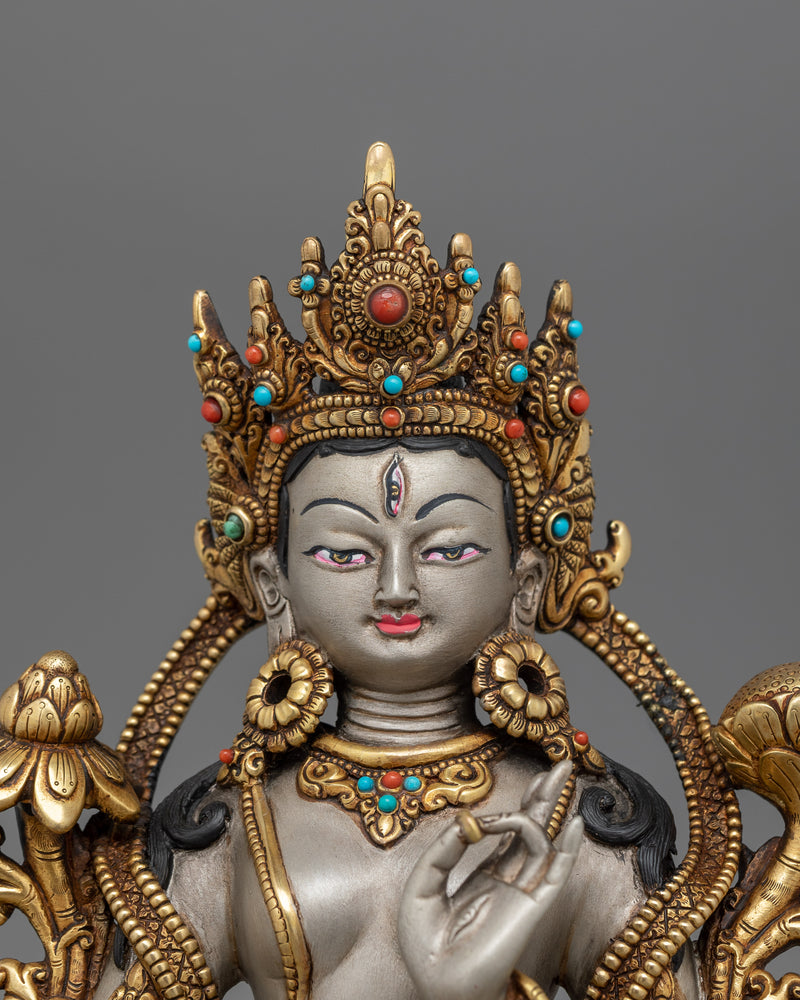 Sita Tara Longevity Sculpture Protector of Health | Goddess of Compassion for Prosperity