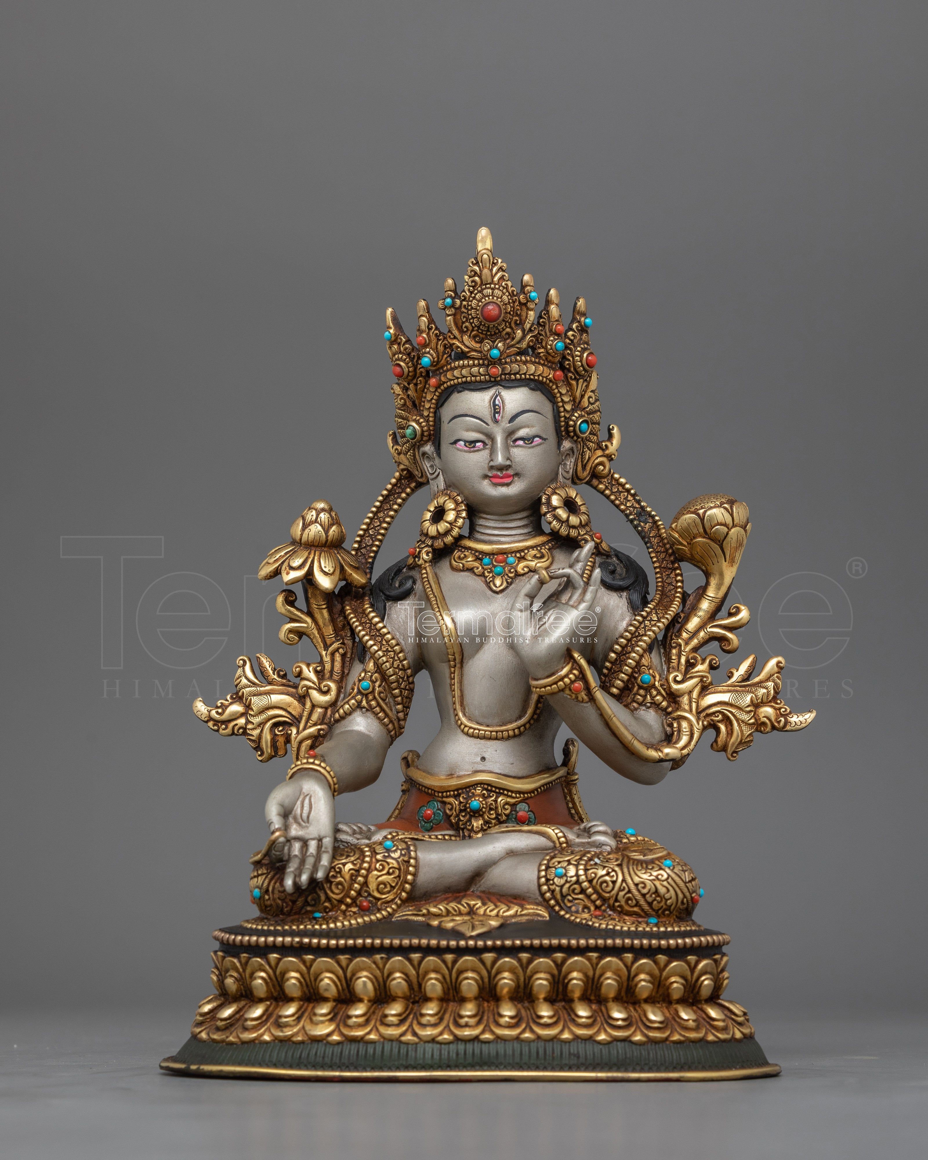 Sita Tara Longevity Sculpture Protector of Health | Goddess of Compassion for Prosperity