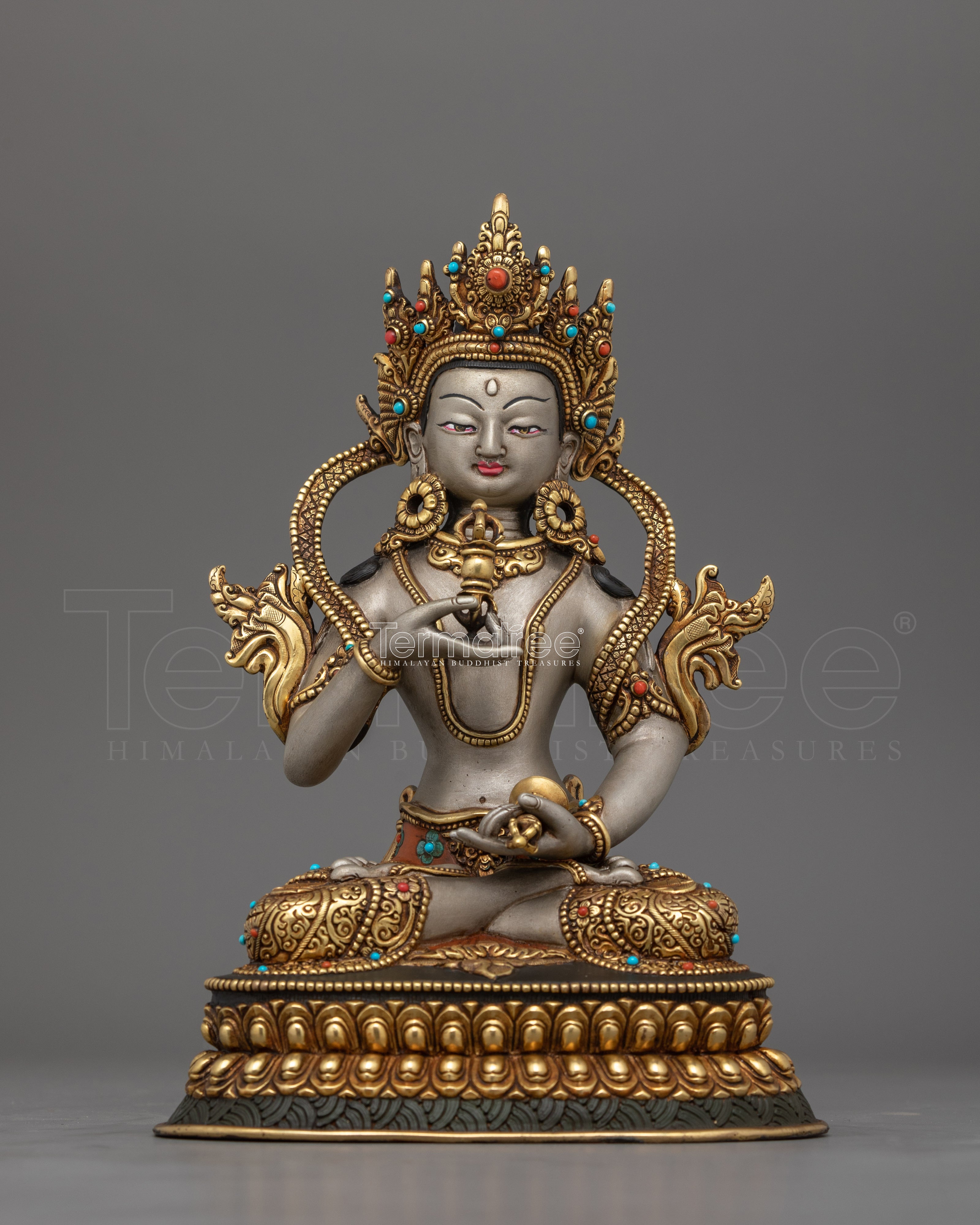 Tibetan Deity Dorje Sempa Figurine | Bodhisattva of Purification and Healing