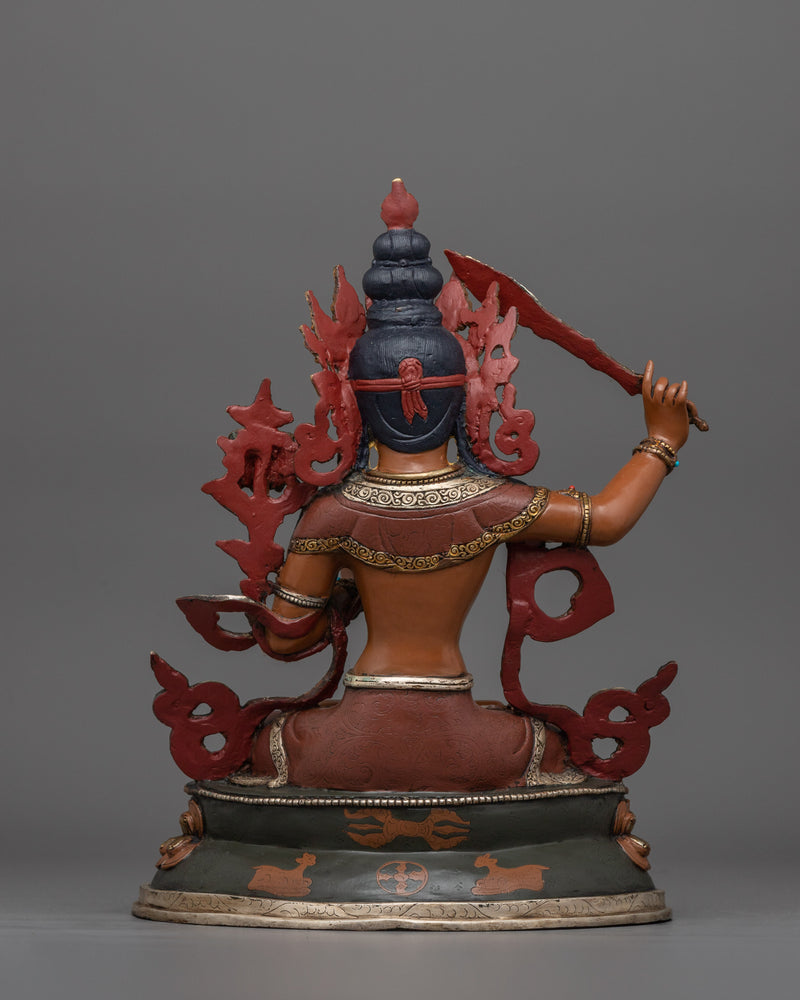 Manjushri Statue Zen Decor For Intellectual Clarity | Ideal for Spiritual Home Decor