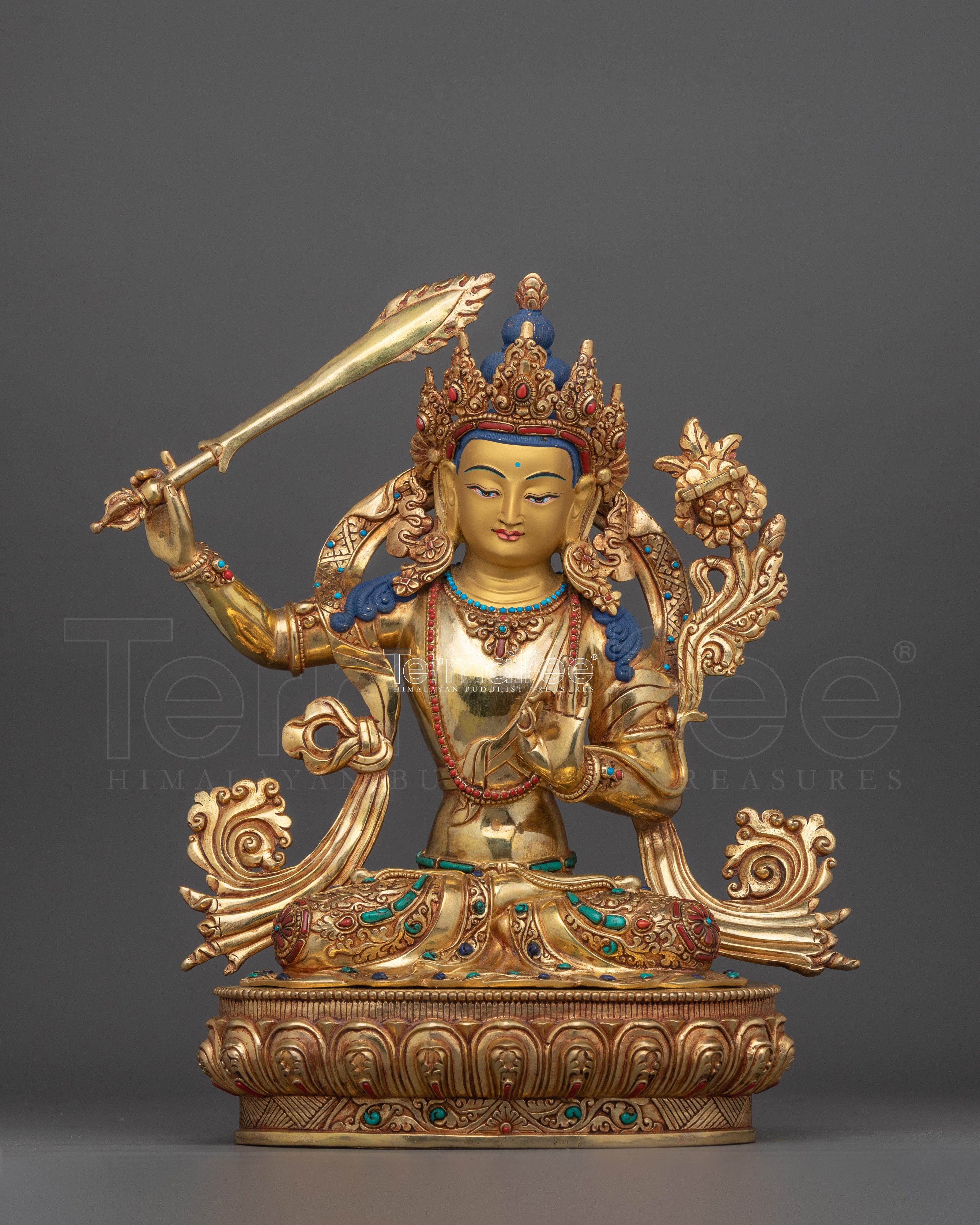 Wisdom Flaming Sword Holder Manjushri | Bodhisattva of Wisdom