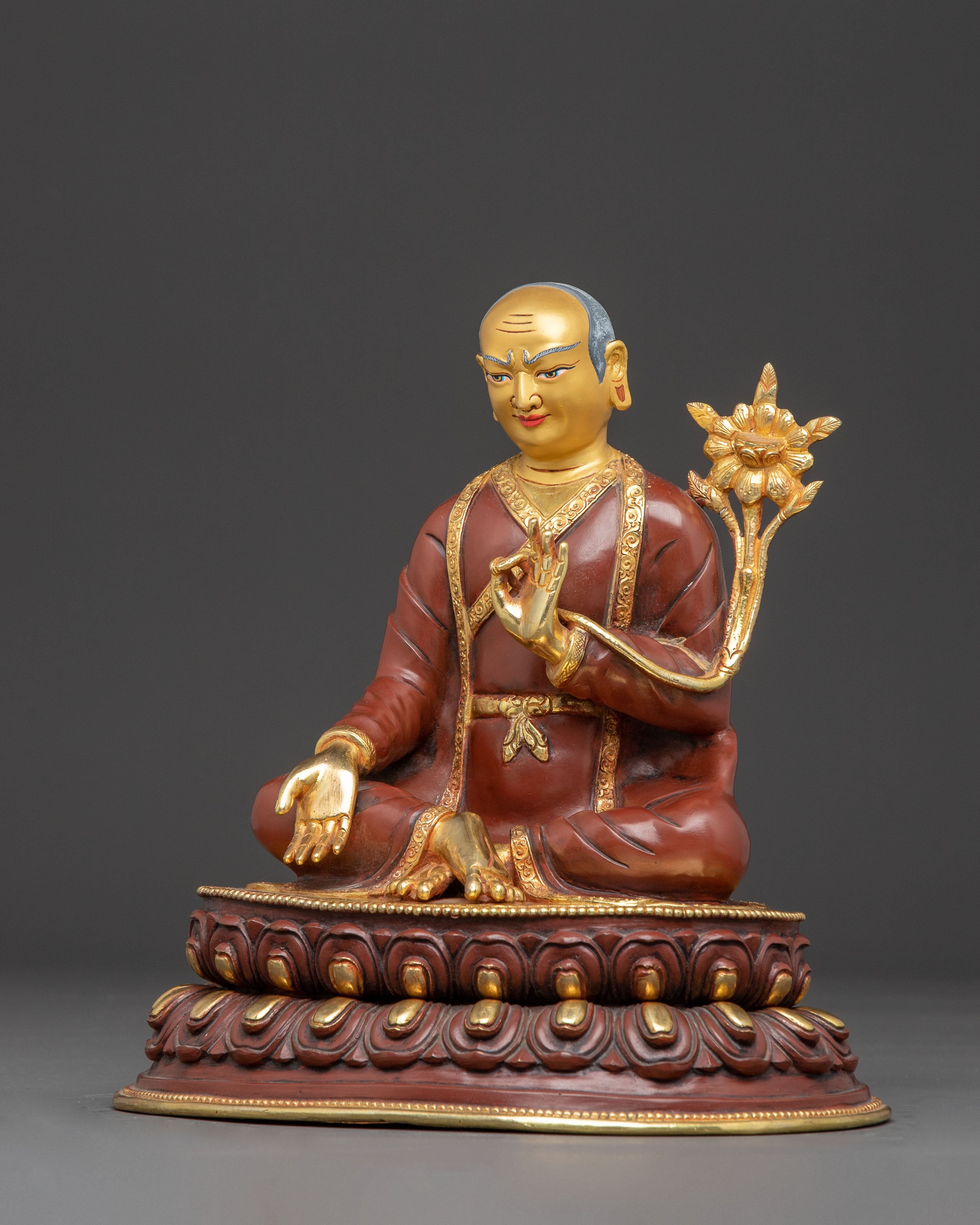 Revered Sakya Masters Statue Set | Traditional Himalayan Art