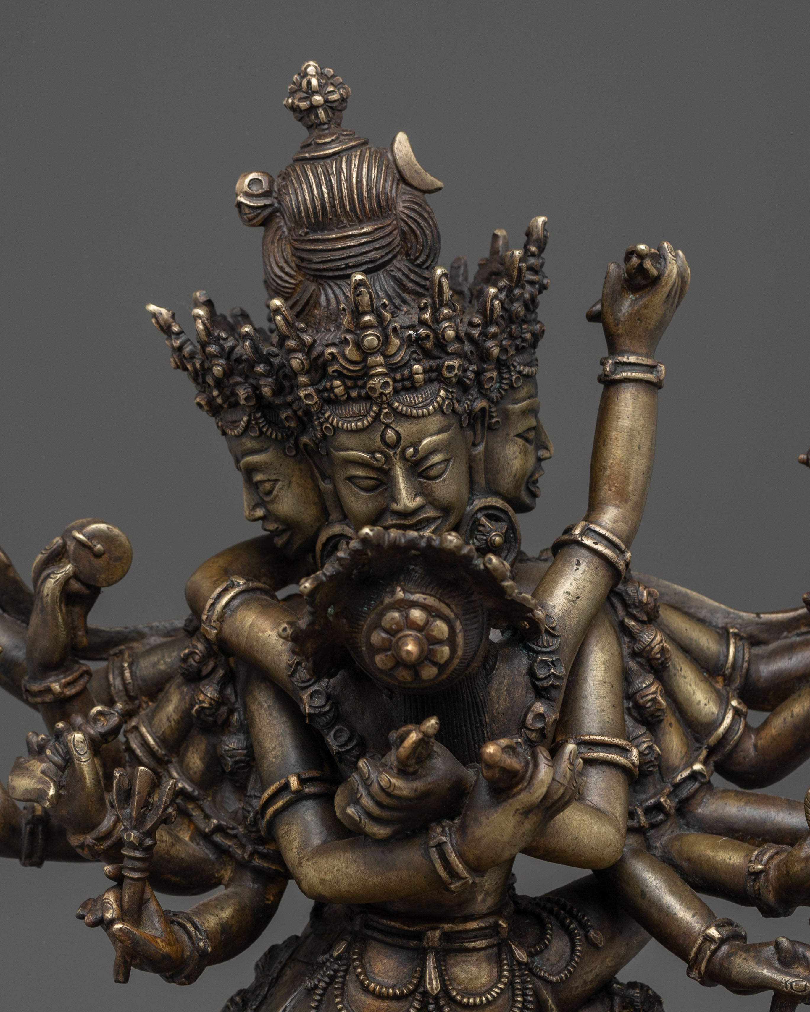 Handcrafted Buddhist Tantric Deity Chakrasambhara