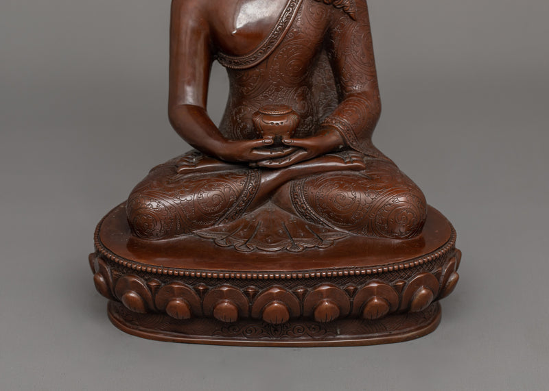 Brown Body Amitabha Buddha Statue  | Symbol of Boundless Compassion