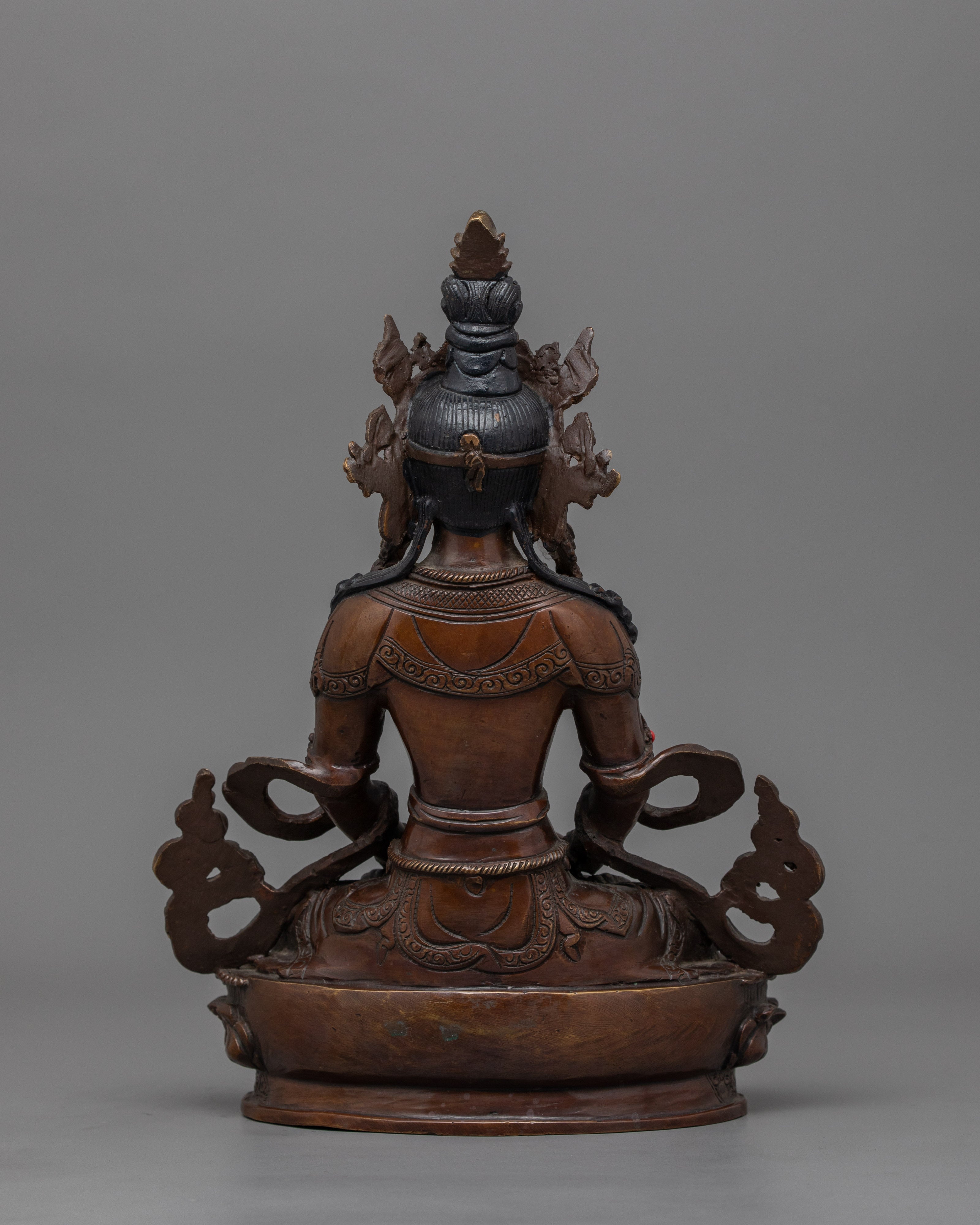 Amitayus Buddha Deity of Boundless Life Sculpture | Symbol of Long Life