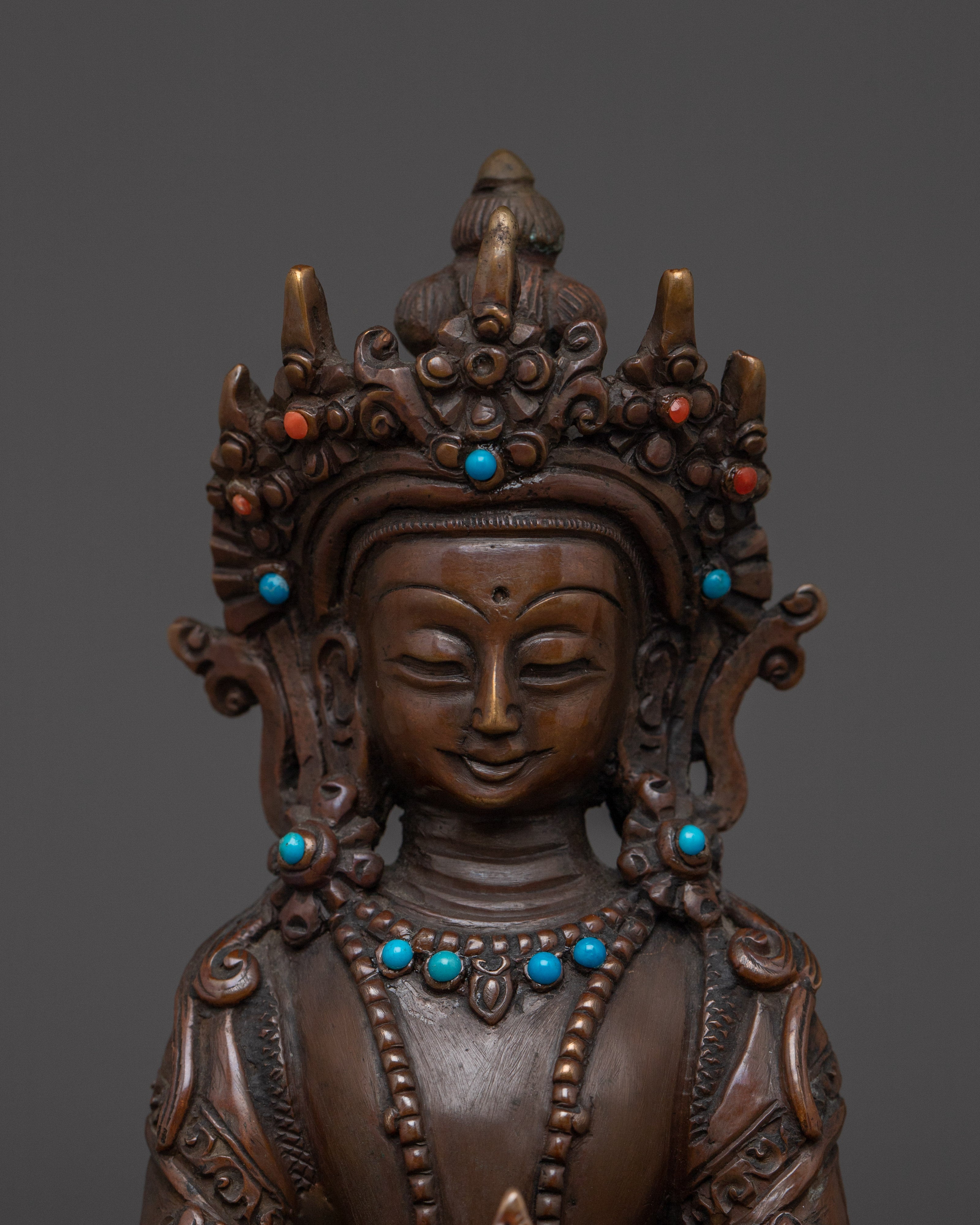 Longevity Buddha Amitayus Statue | Buddha of Infinite Life
