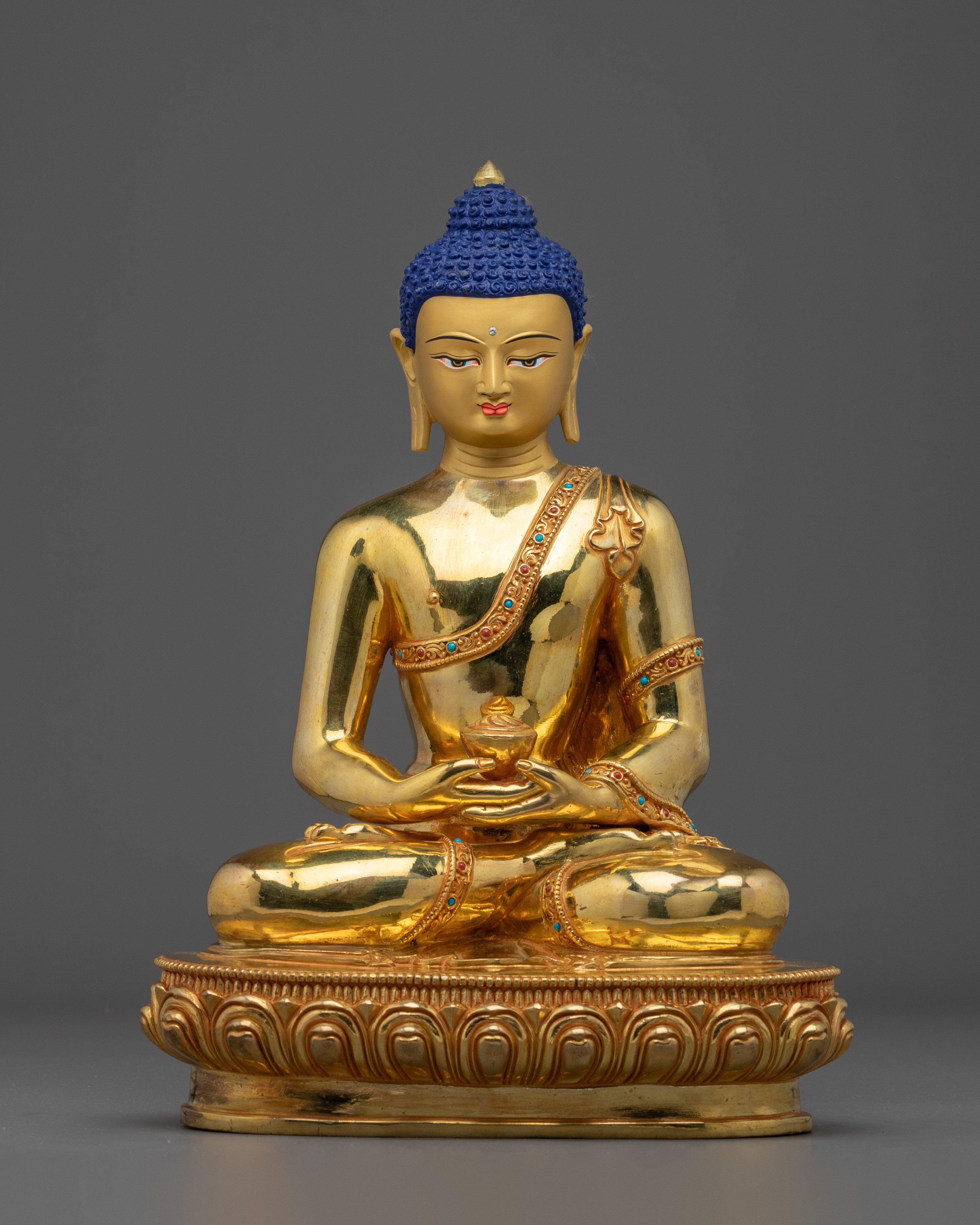 Amitabha Buddha Statue with Gemstones