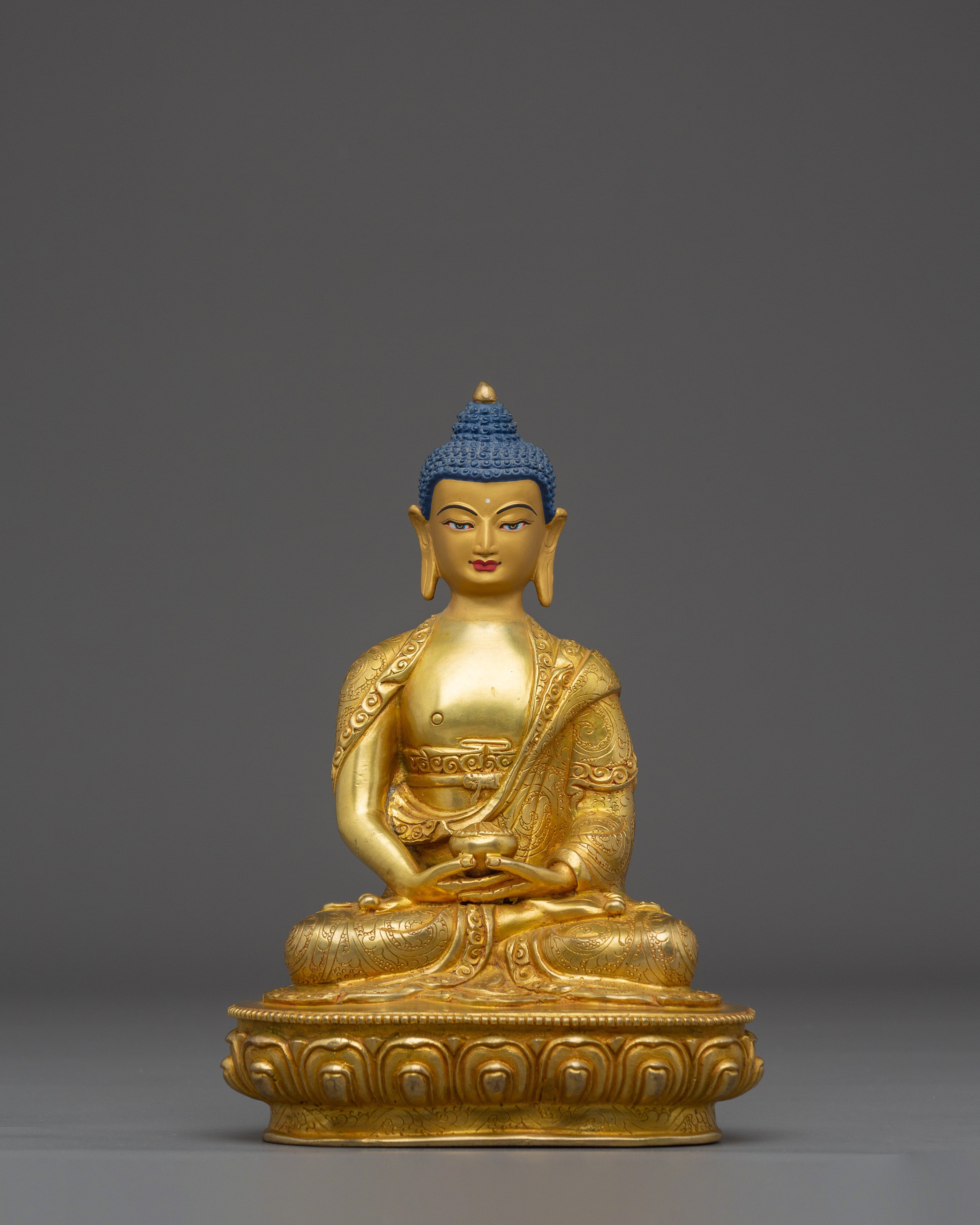 Handmade Golden Statue of Buddha Amitabha