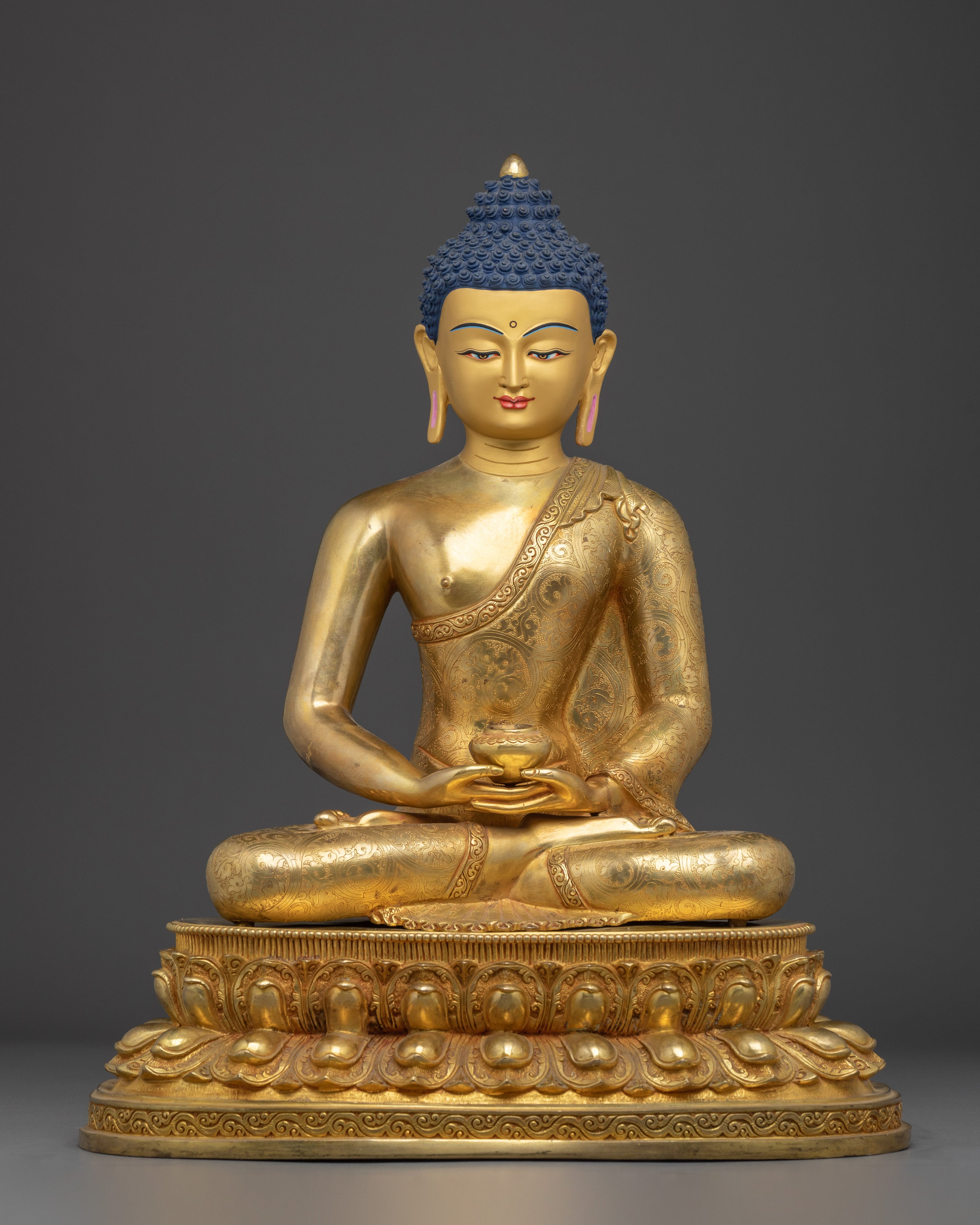 Enlightened Golden Amitabha Buddha Statue