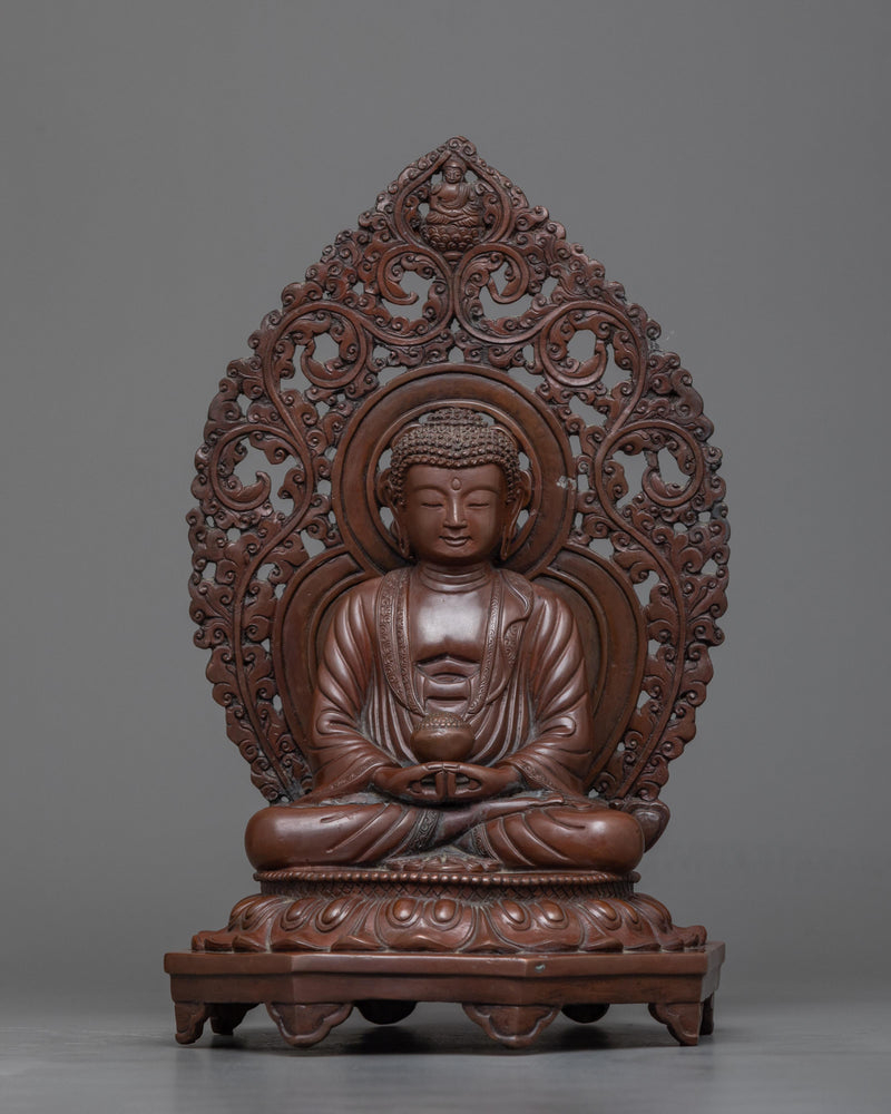 sculpture of amitabha-buddha