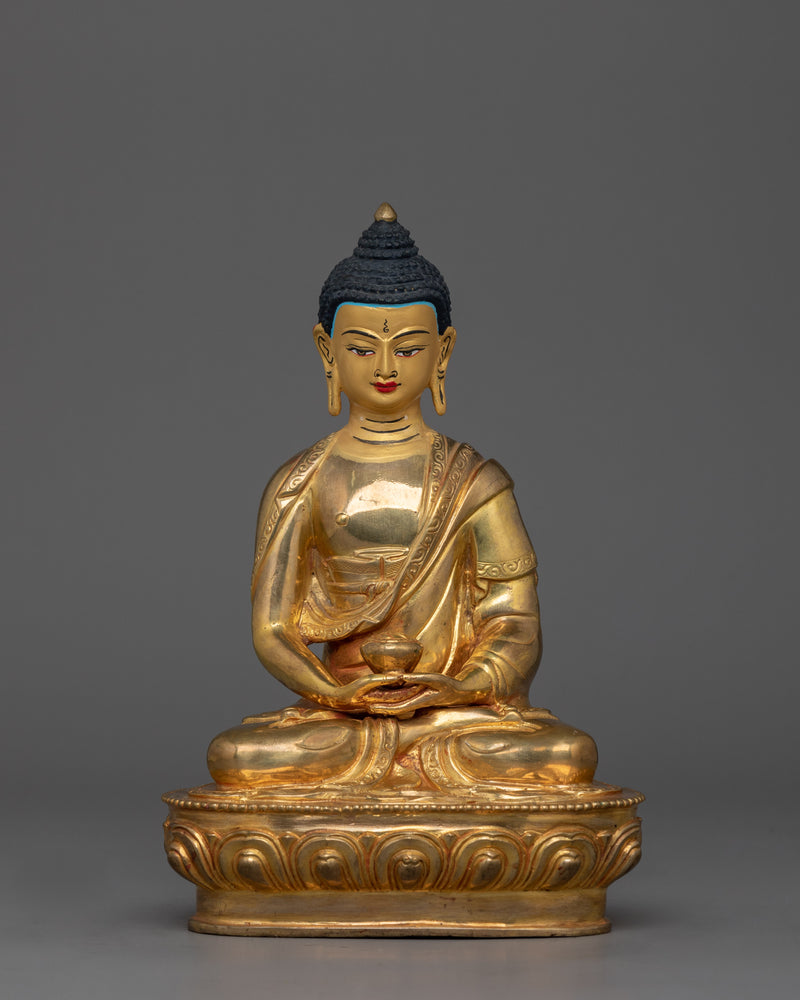 Handmade Golden Amitabha Buddha Statue 