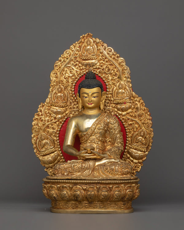 Buddha Amitabha with Beautiful  halo 