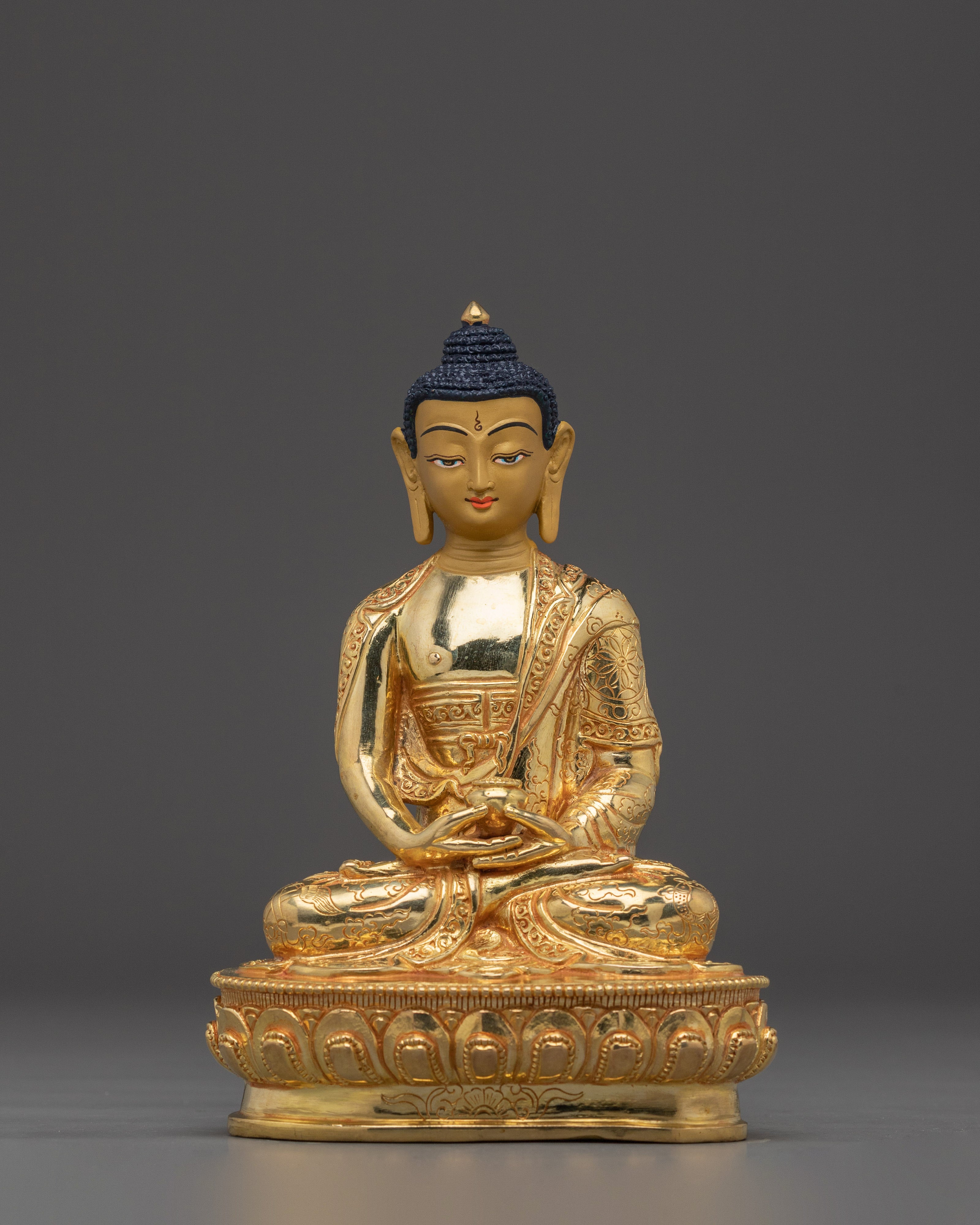 Nepalese Buddhist Art of Golden Amitabha Buddha
