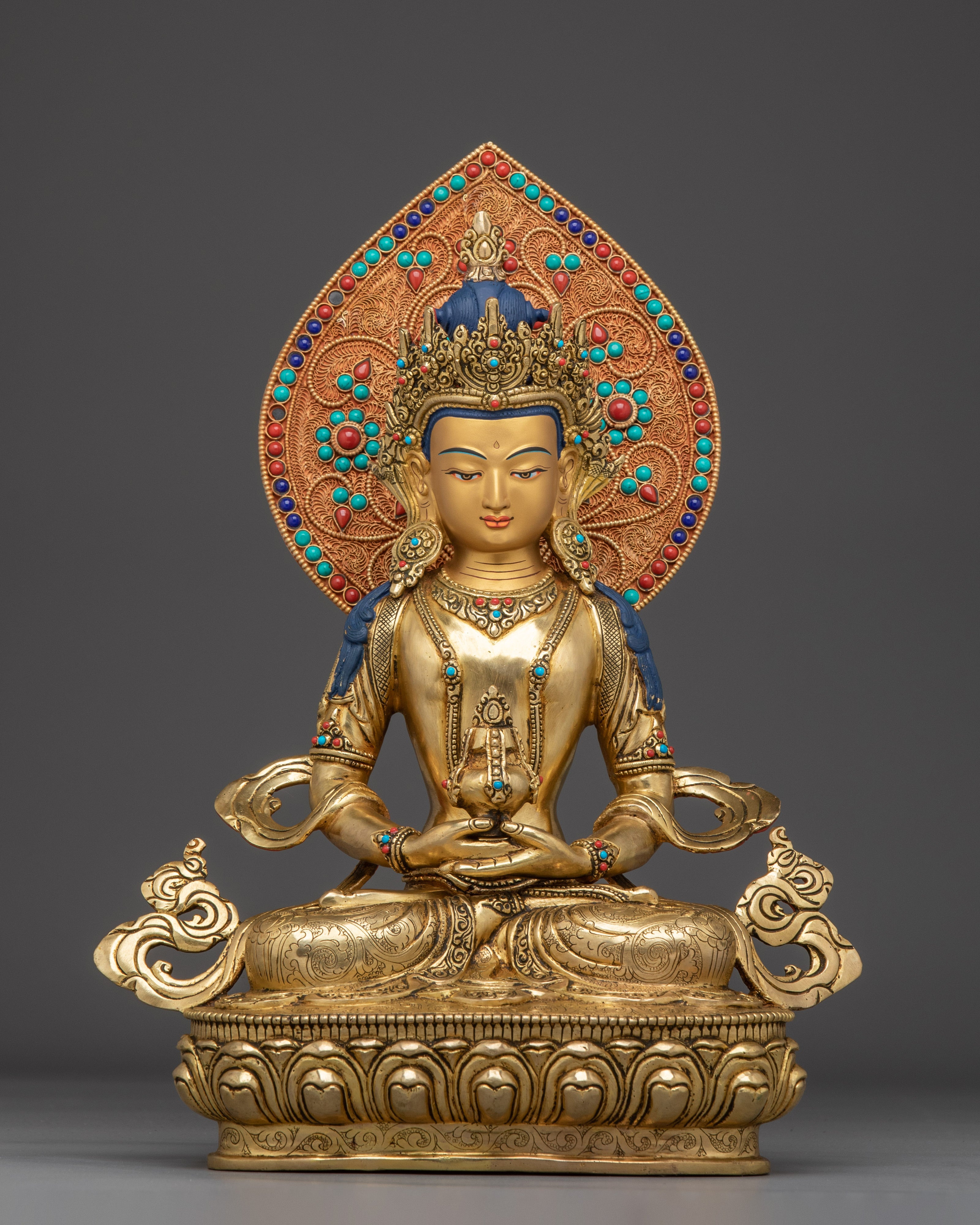 Radiant Amitayus Handmade Statue 
