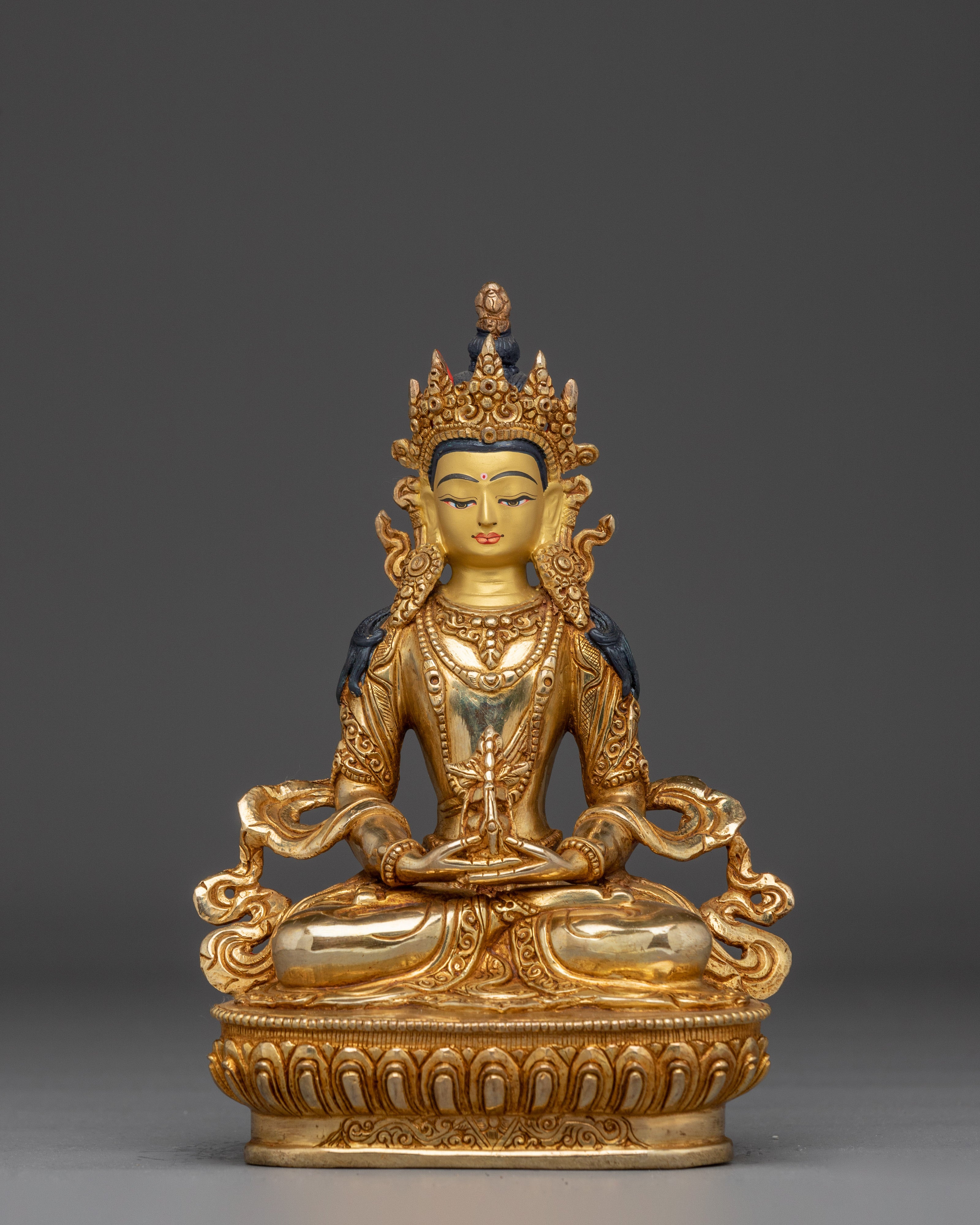 Himalayan Copper Figurine of Amitayus