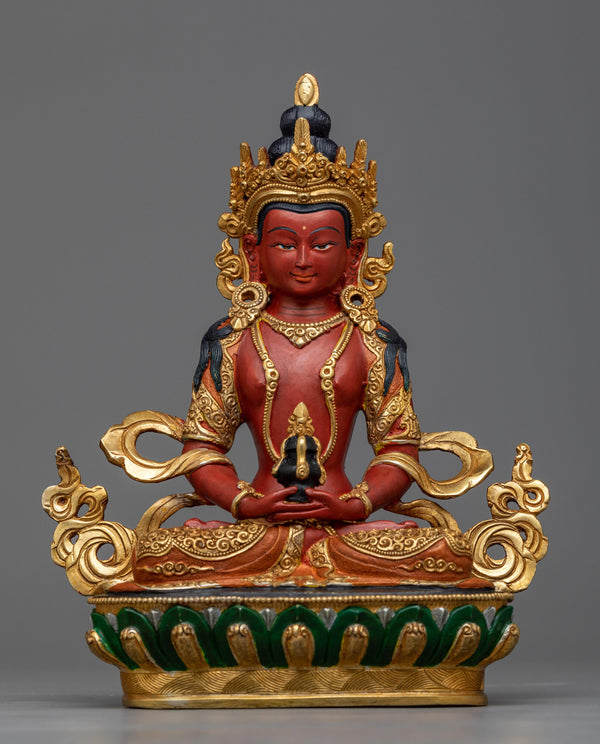 22cm Amitayus Buddha Statue 